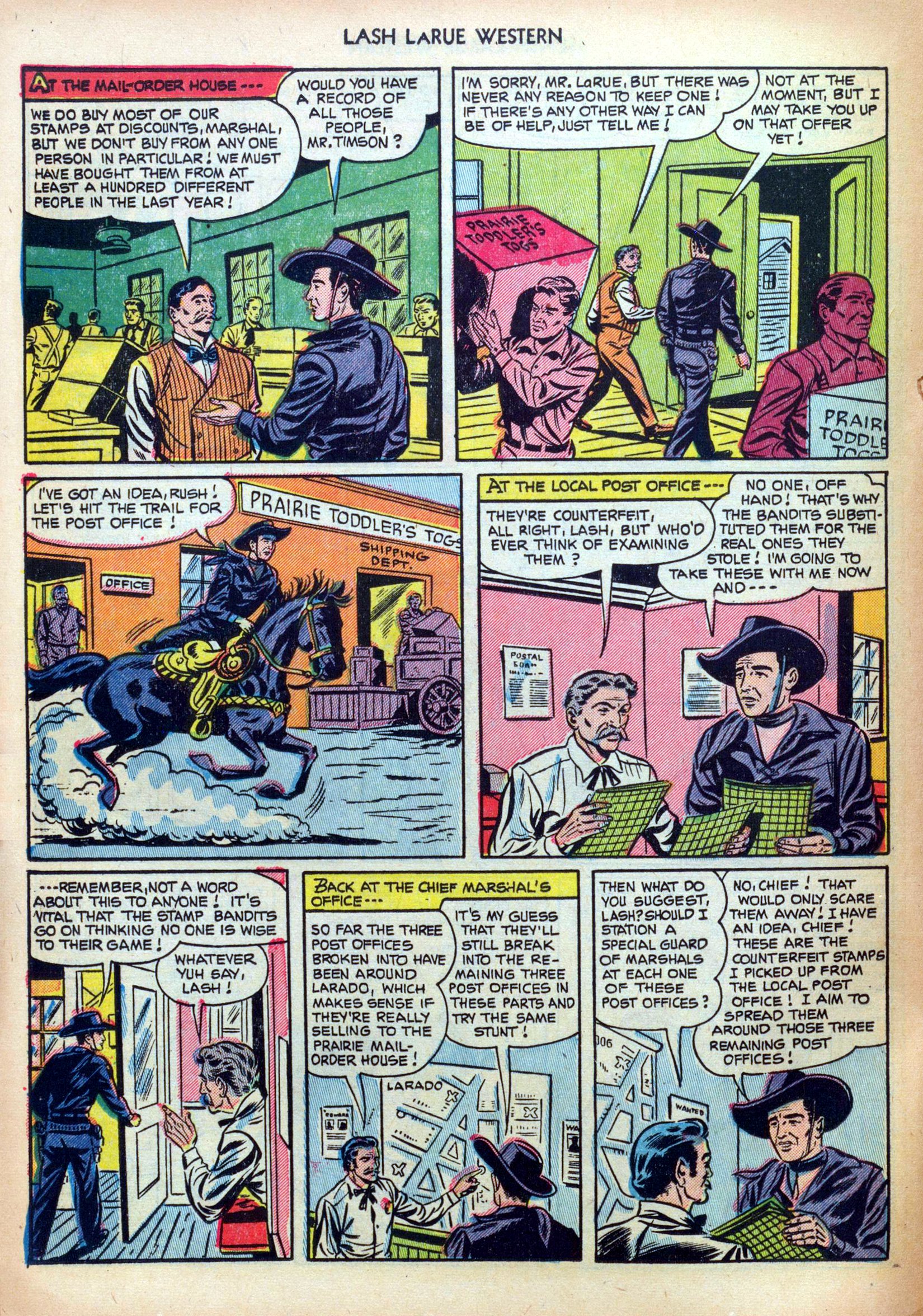 Read online Lash Larue Western (1949) comic -  Issue #30 - 20