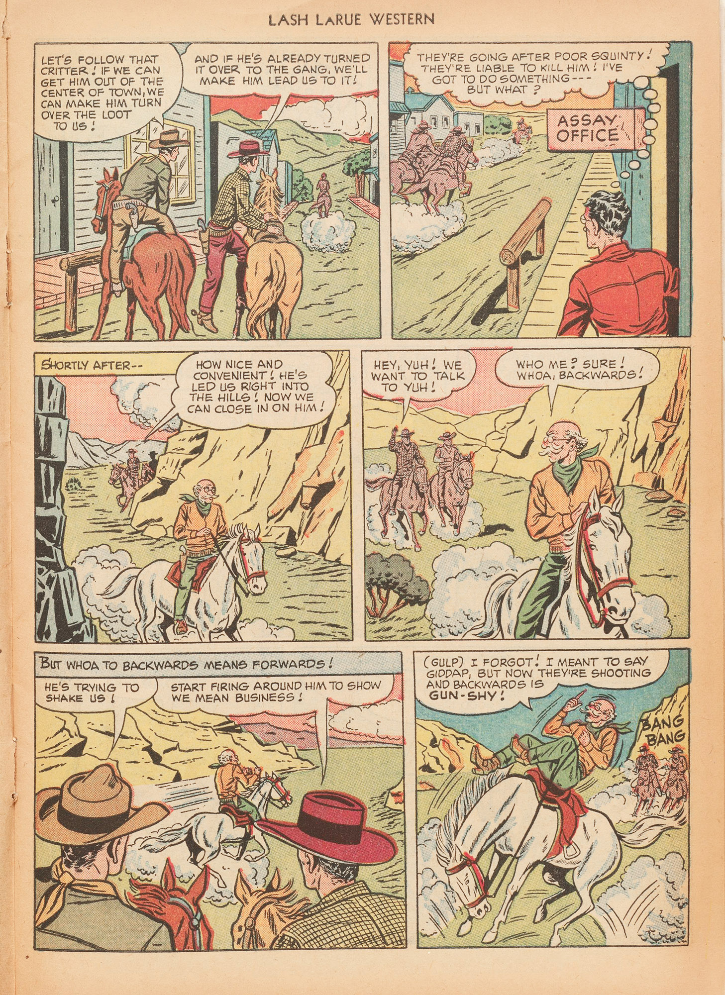 Read online Lash Larue Western (1949) comic -  Issue #15 - 19