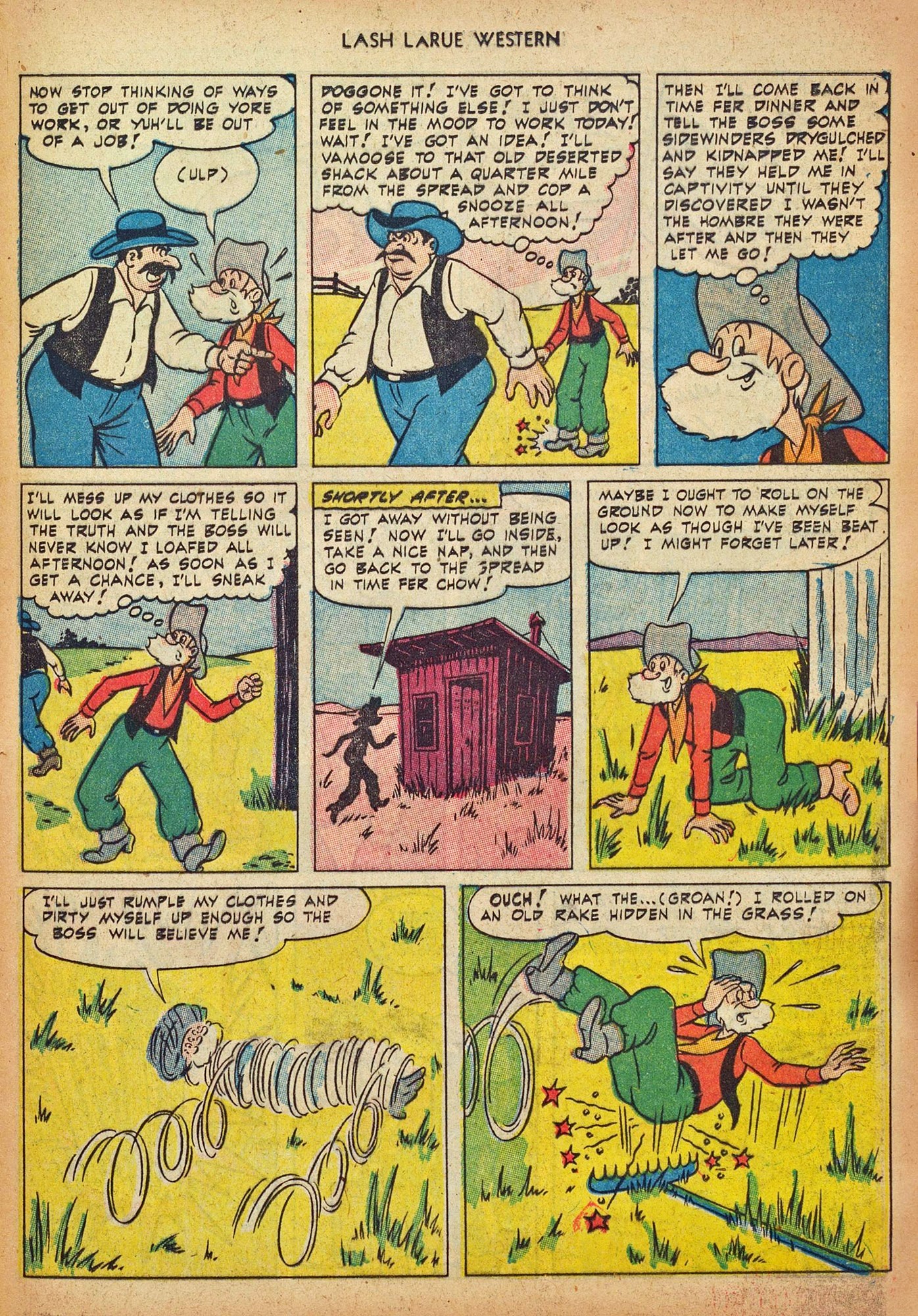 Read online Lash Larue Western (1949) comic -  Issue #44 - 25