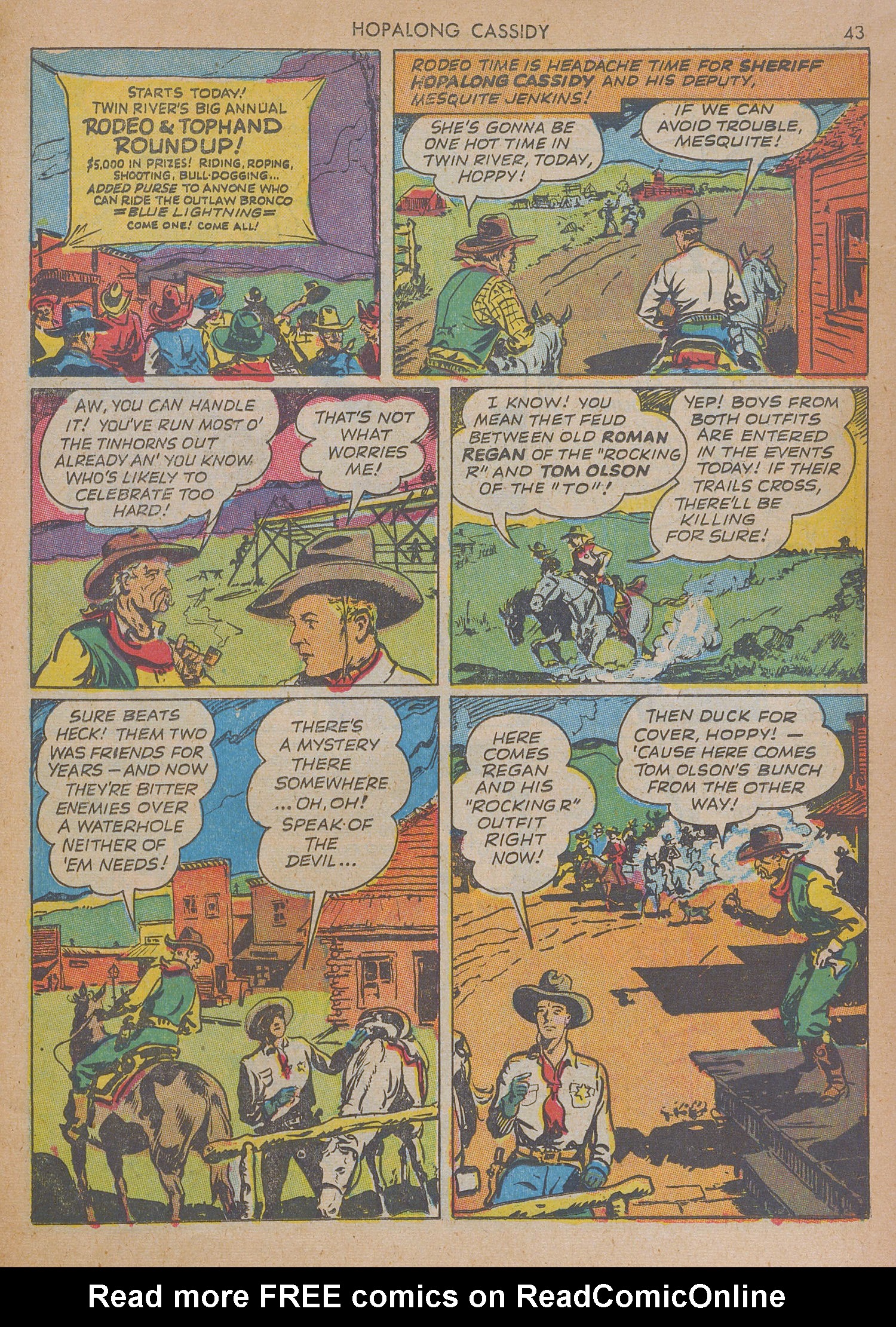 Read online Hopalong Cassidy comic -  Issue #1 - 42