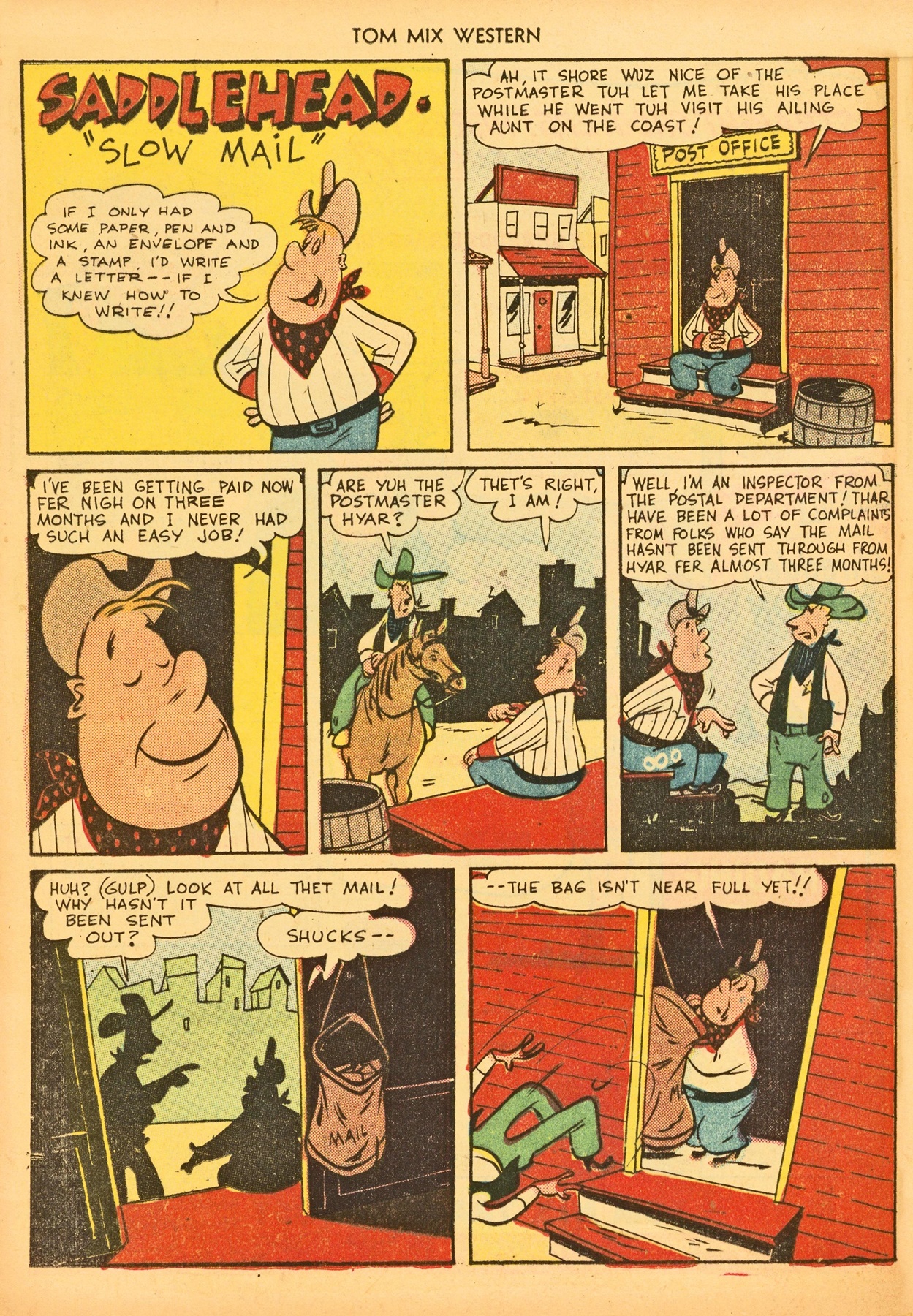 Read online Tom Mix Western (1948) comic -  Issue #21 - 40