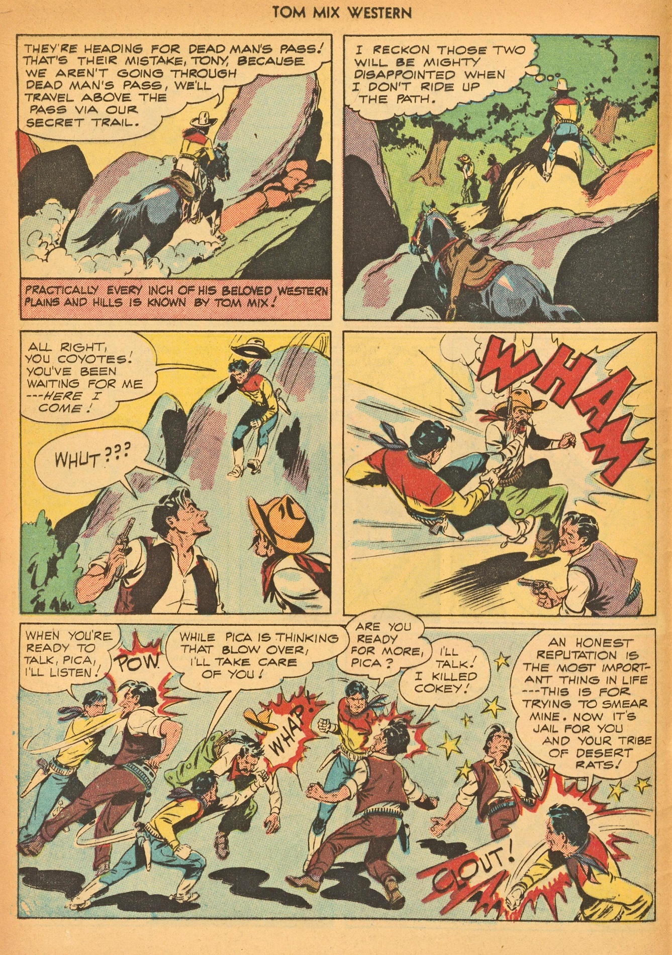 Read online Tom Mix Western (1948) comic -  Issue #8 - 12