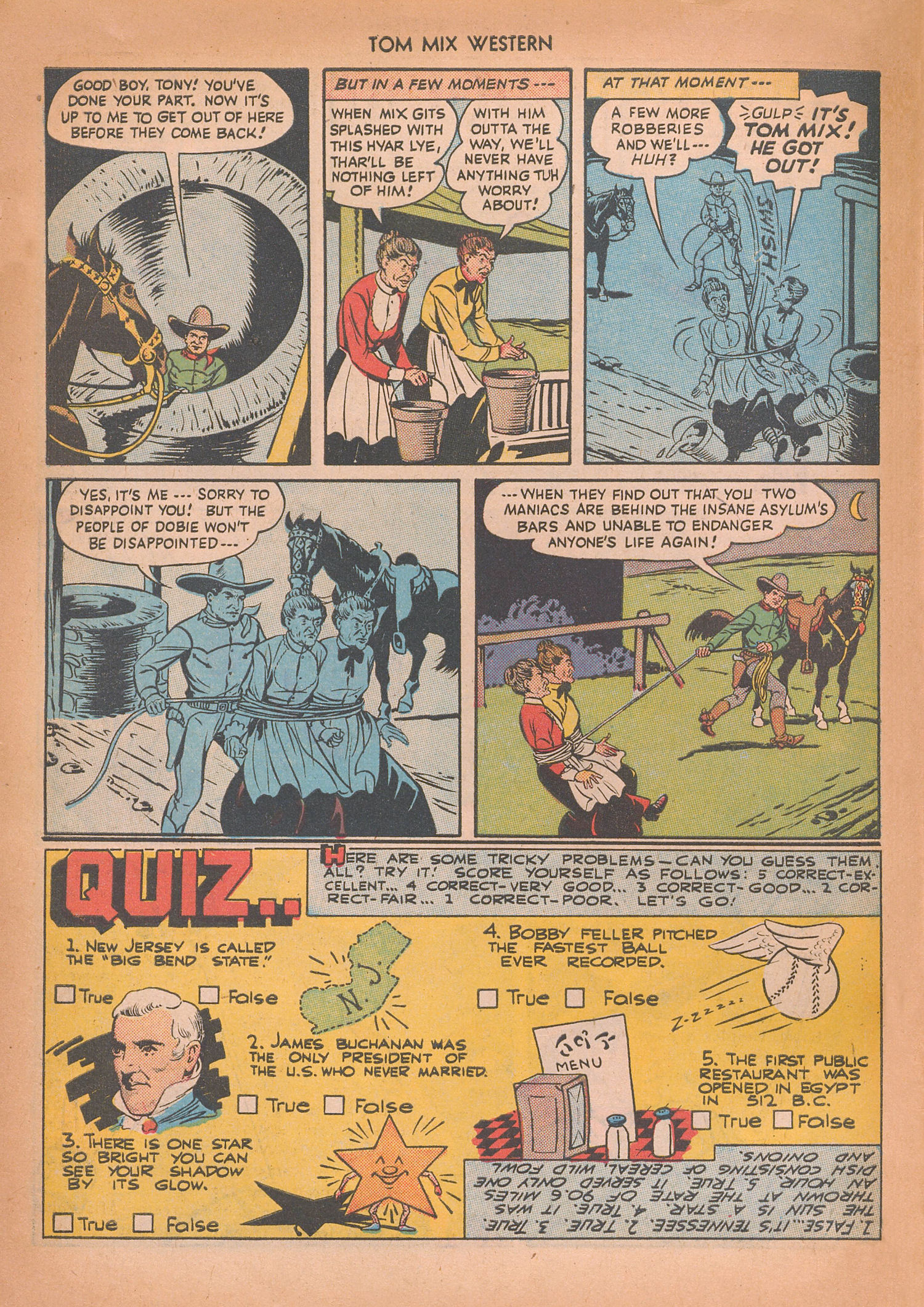 Read online Tom Mix Western (1948) comic -  Issue #14 - 22