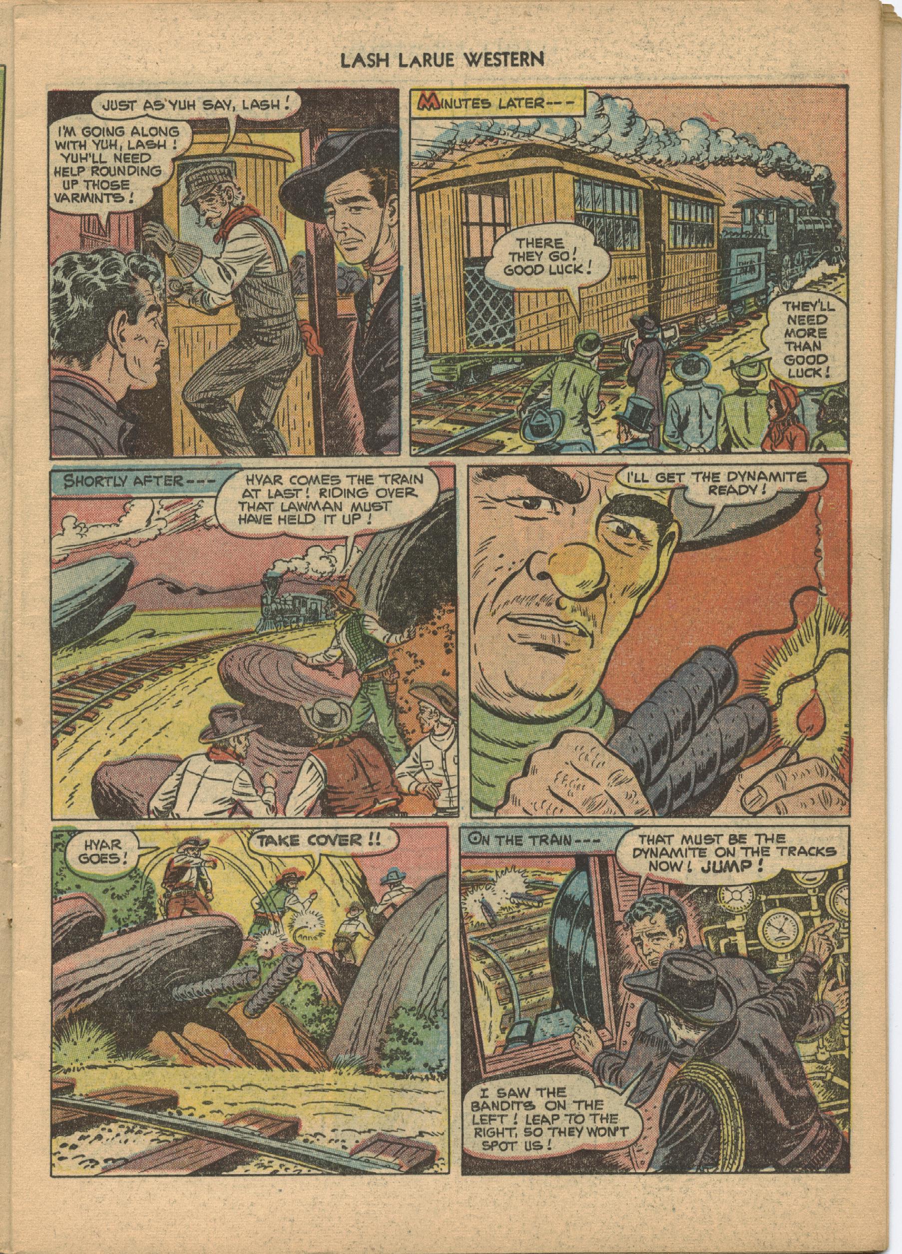 Read online Lash Larue Western (1949) comic -  Issue #21 - 11