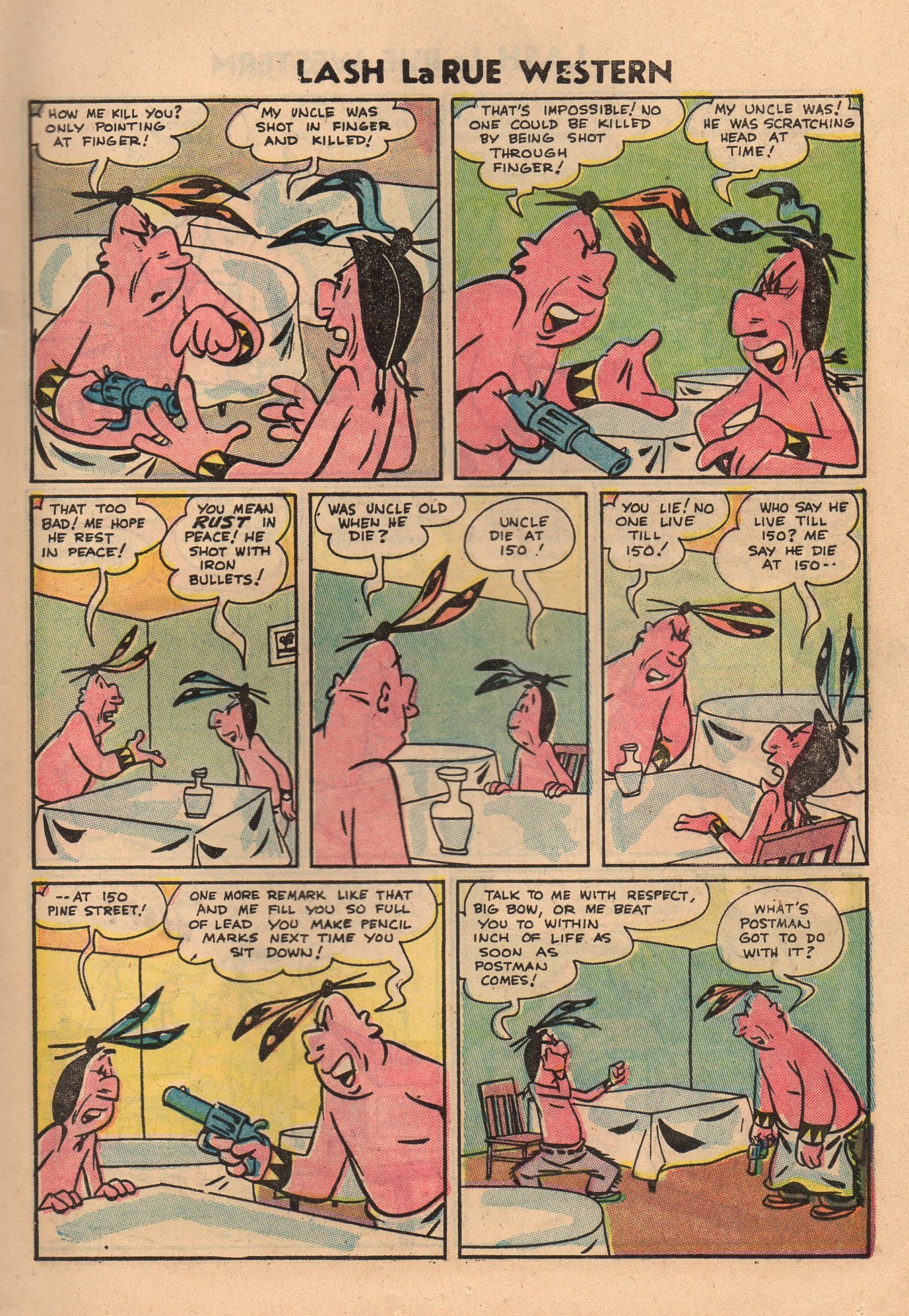 Read online Lash Larue Western (1949) comic -  Issue #50 - 17