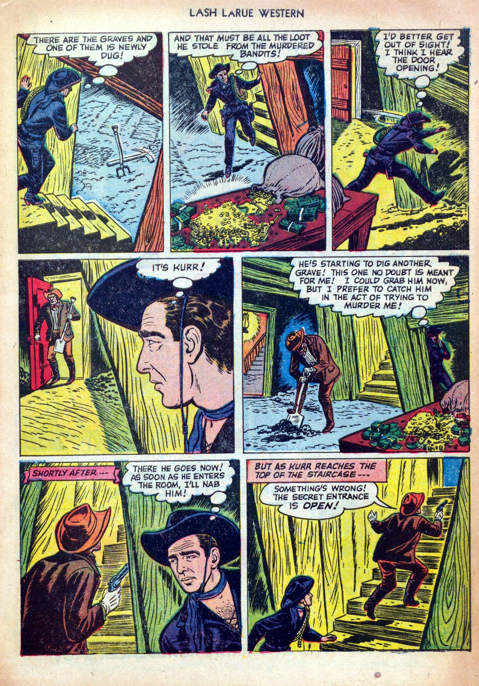 Read online Lash Larue Western (1949) comic -  Issue #25 - 9