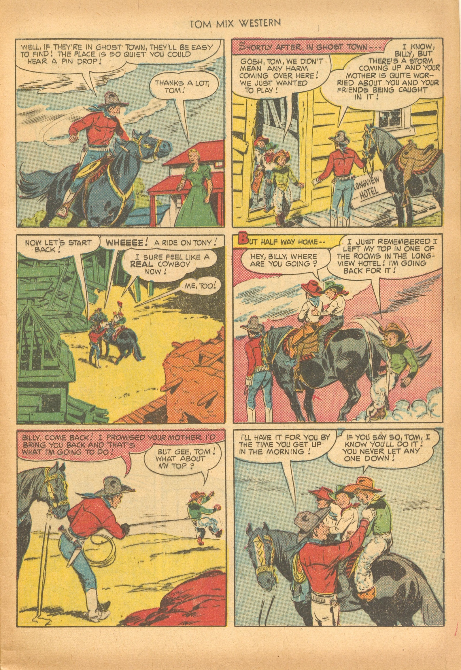 Read online Tom Mix Western (1948) comic -  Issue #44 - 13