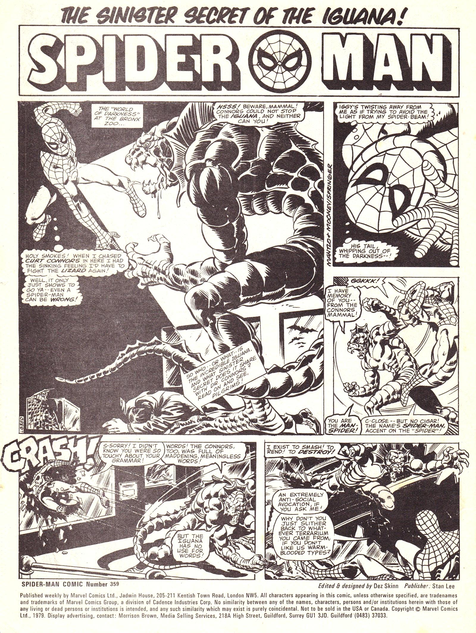 Read online Spectacular Spider-Man Weekly comic -  Issue #359 - 2