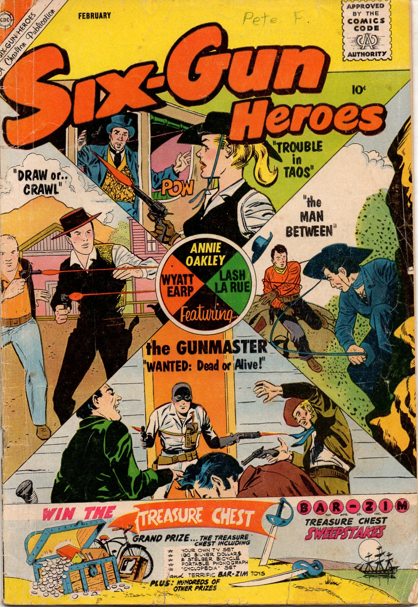 Read online Six-Gun Heroes comic -  Issue #61 - 1