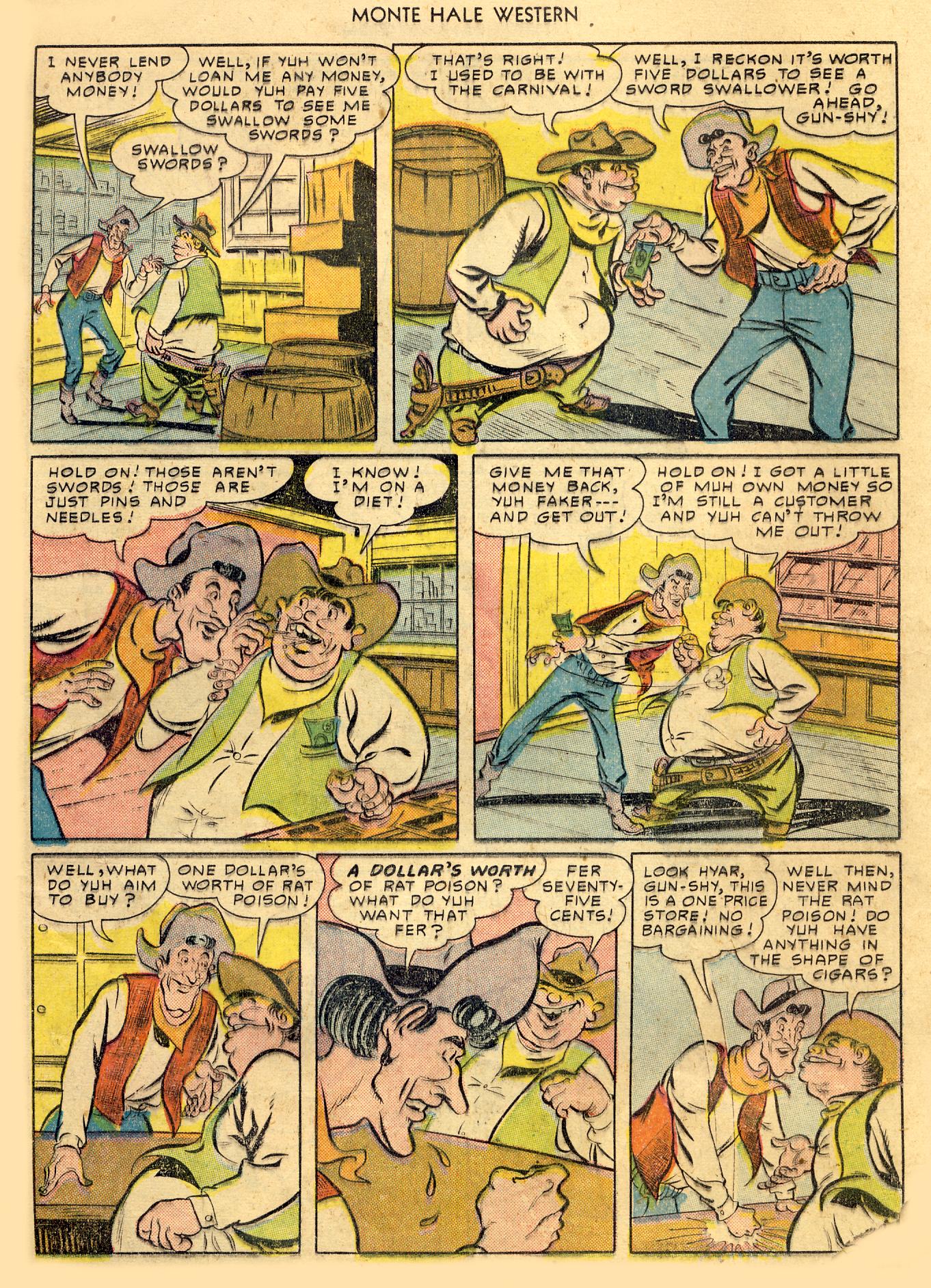 Read online Monte Hale Western comic -  Issue #53 - 24