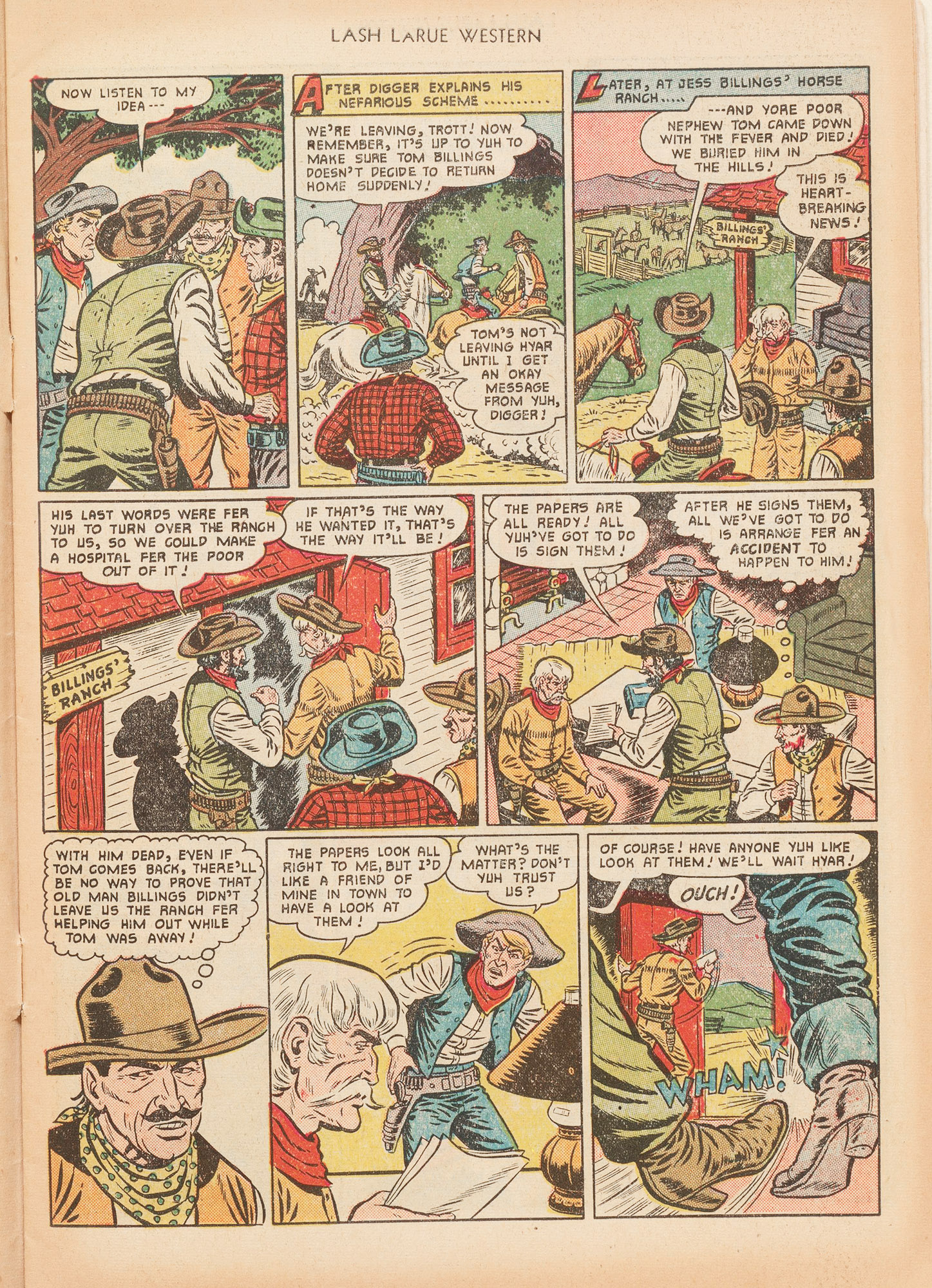Read online Lash Larue Western (1949) comic -  Issue #16 - 7
