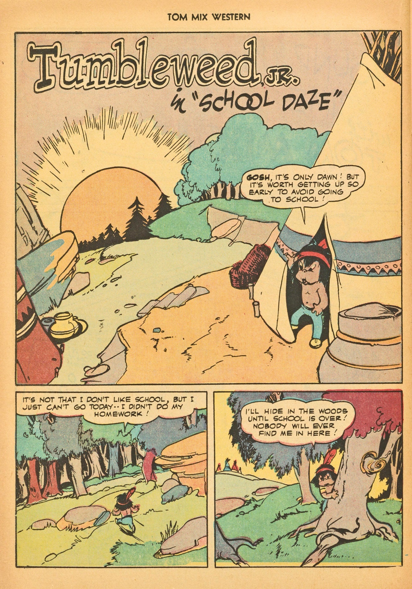 Read online Tom Mix Western (1948) comic -  Issue #3 - 36