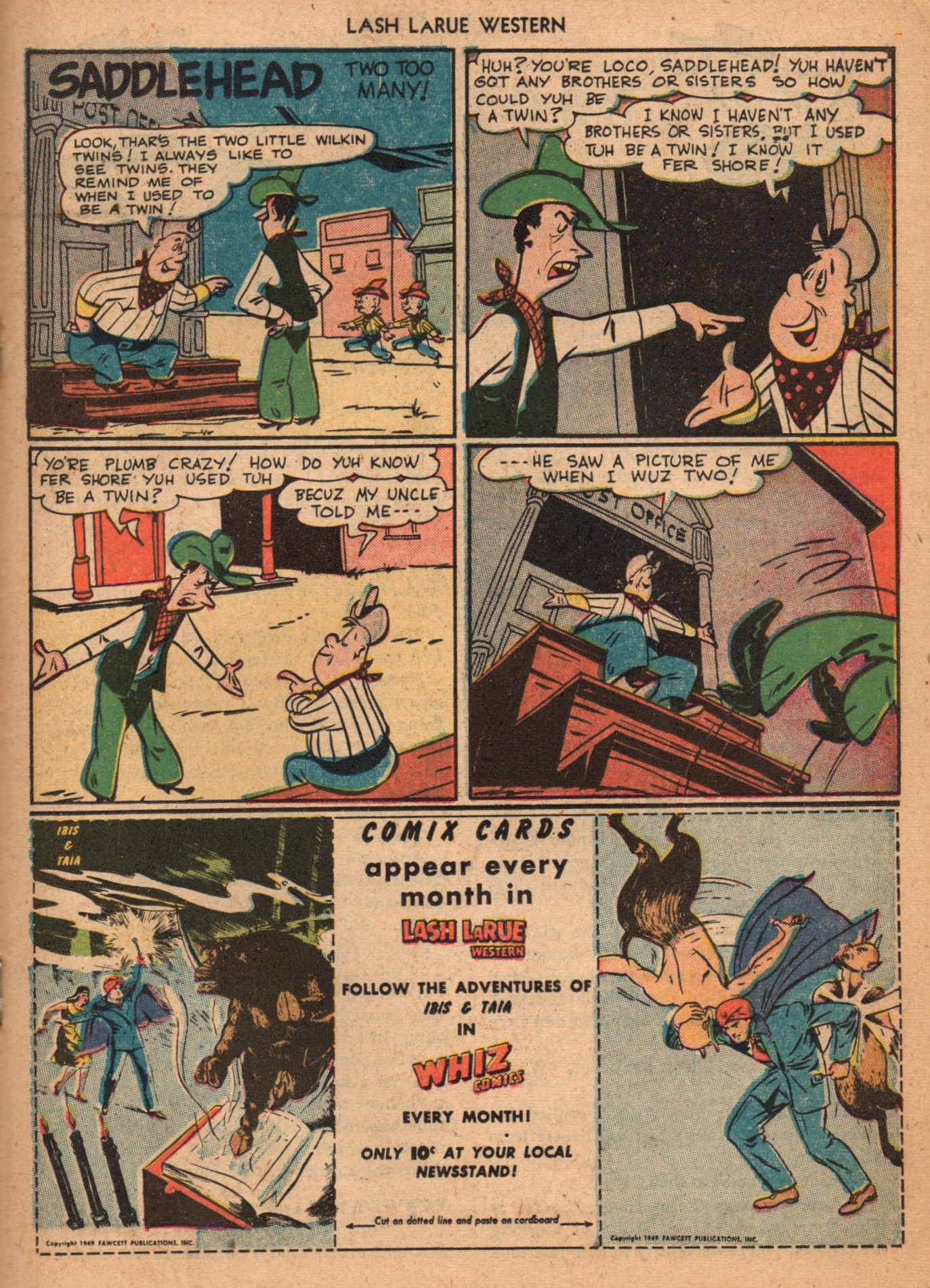 Read online Lash Larue Western (1949) comic -  Issue #2 - 19