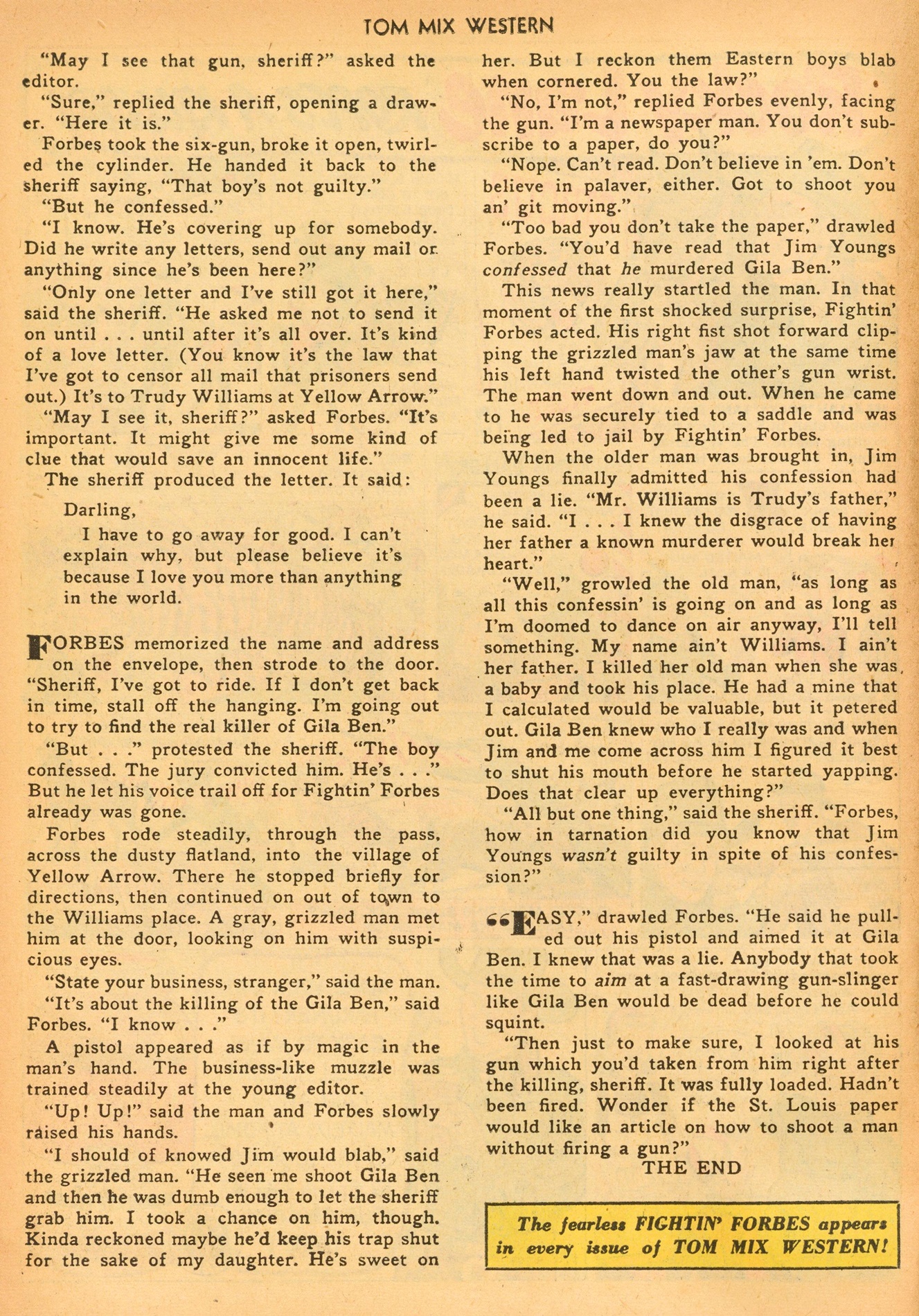 Read online Tom Mix Western (1948) comic -  Issue #22 - 14