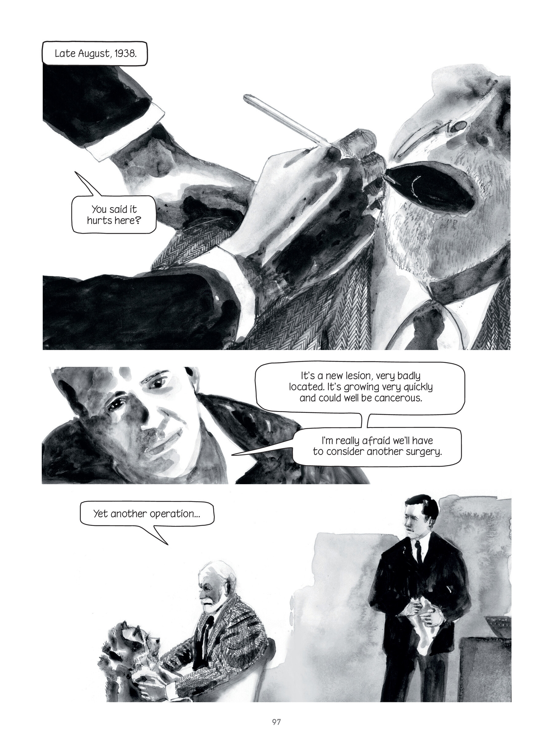 Read online Through Clouds of Smoke: Freud's Final Days comic -  Issue # TPB - 96