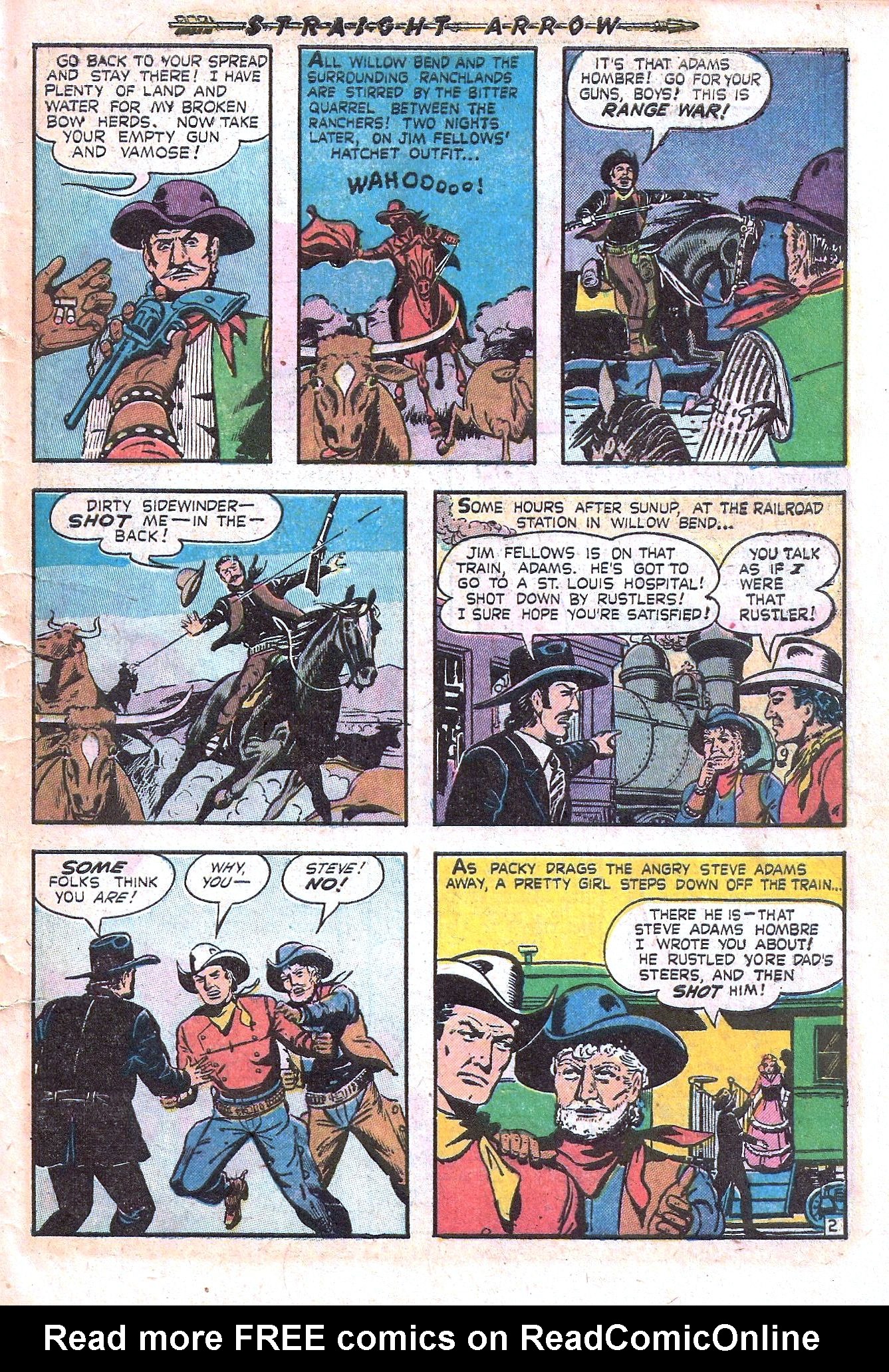 Read online Straight Arrow comic -  Issue #21 - 27