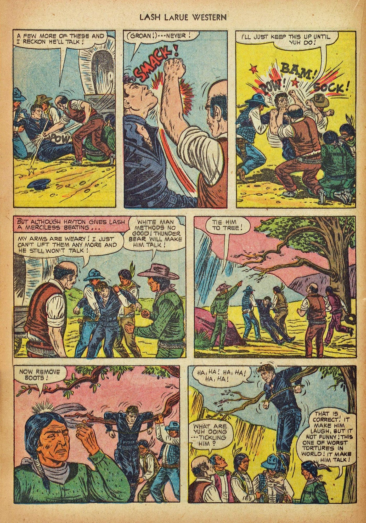 Read online Lash Larue Western (1949) comic -  Issue #44 - 16