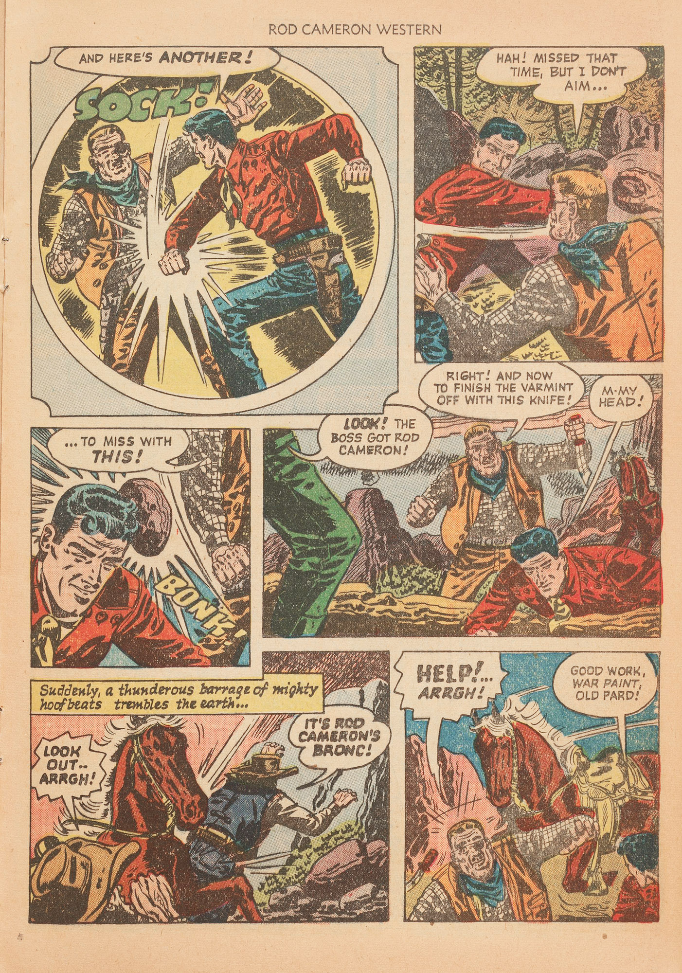 Read online Rod Cameron Western comic -  Issue #7 - 17