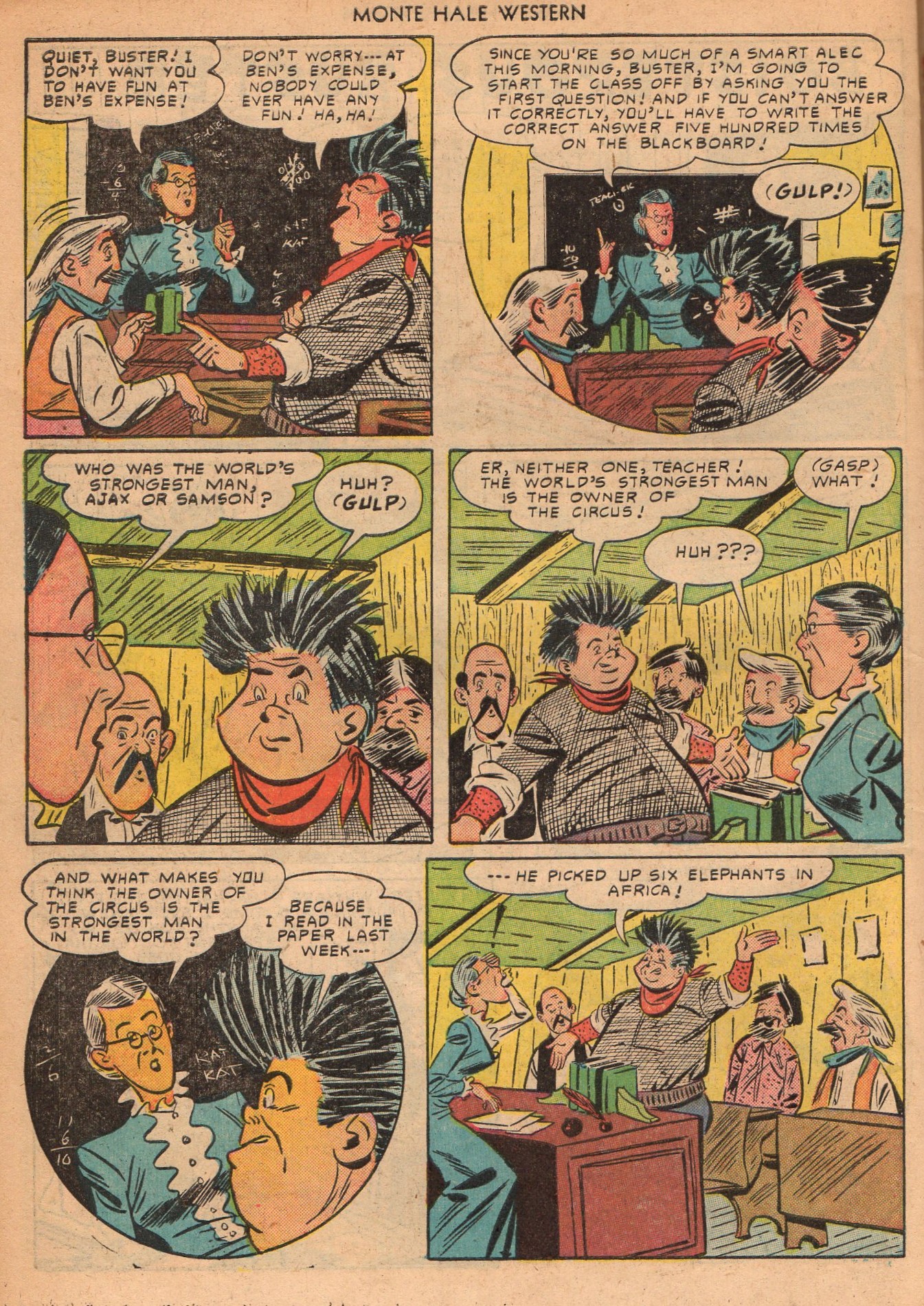 Read online Monte Hale Western comic -  Issue #51 - 34