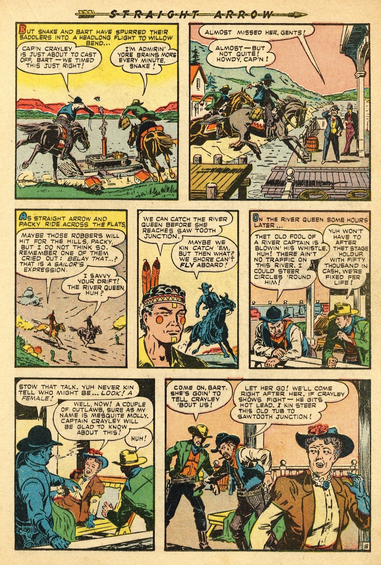 Read online Straight Arrow comic -  Issue #1 - 17