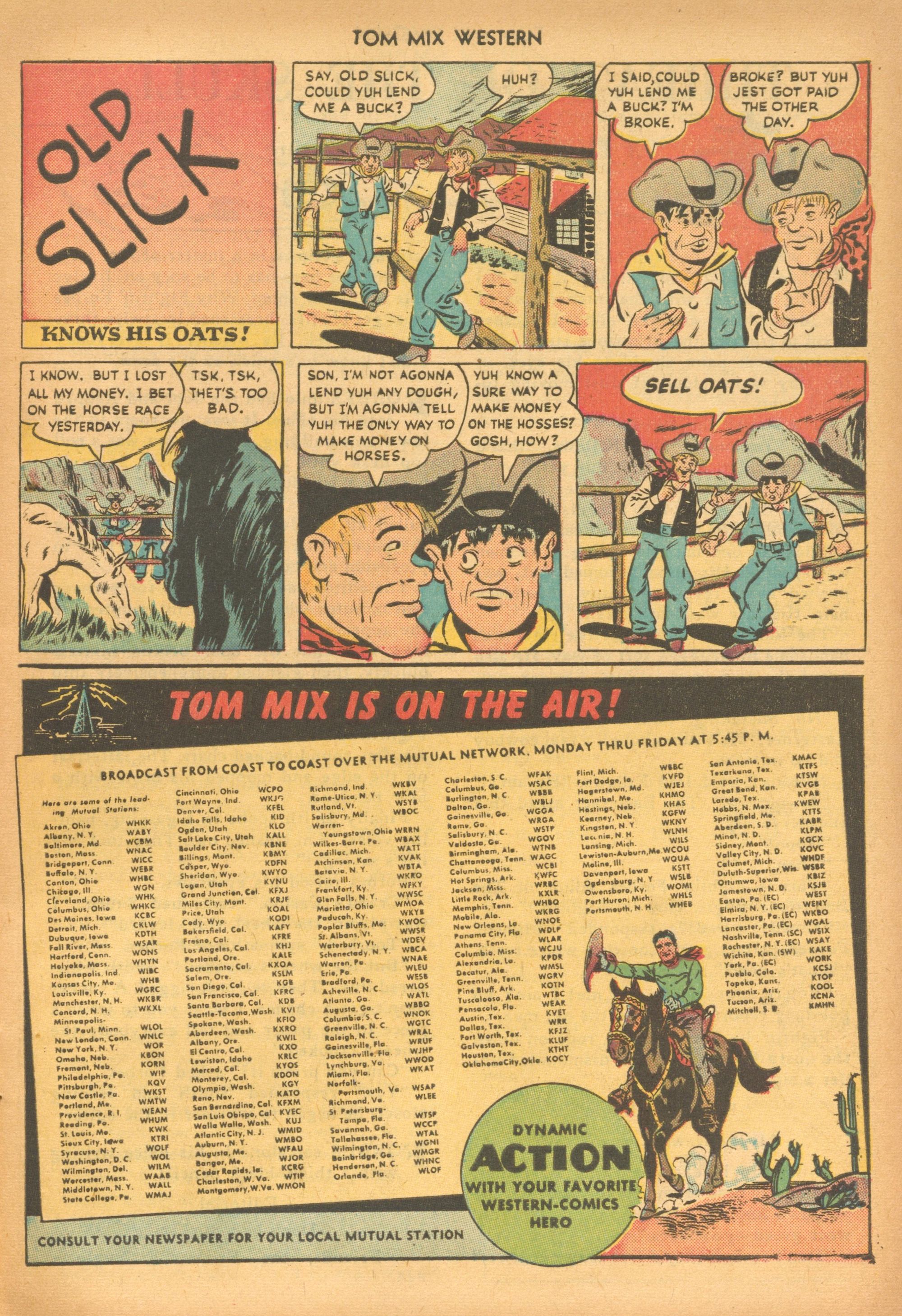 Read online Tom Mix Western (1948) comic -  Issue #16 - 21