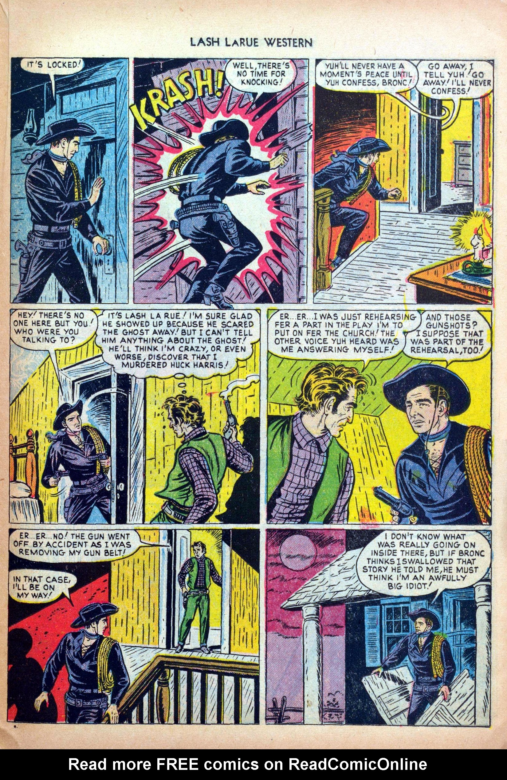 Read online Lash Larue Western (1949) comic -  Issue #31 - 21
