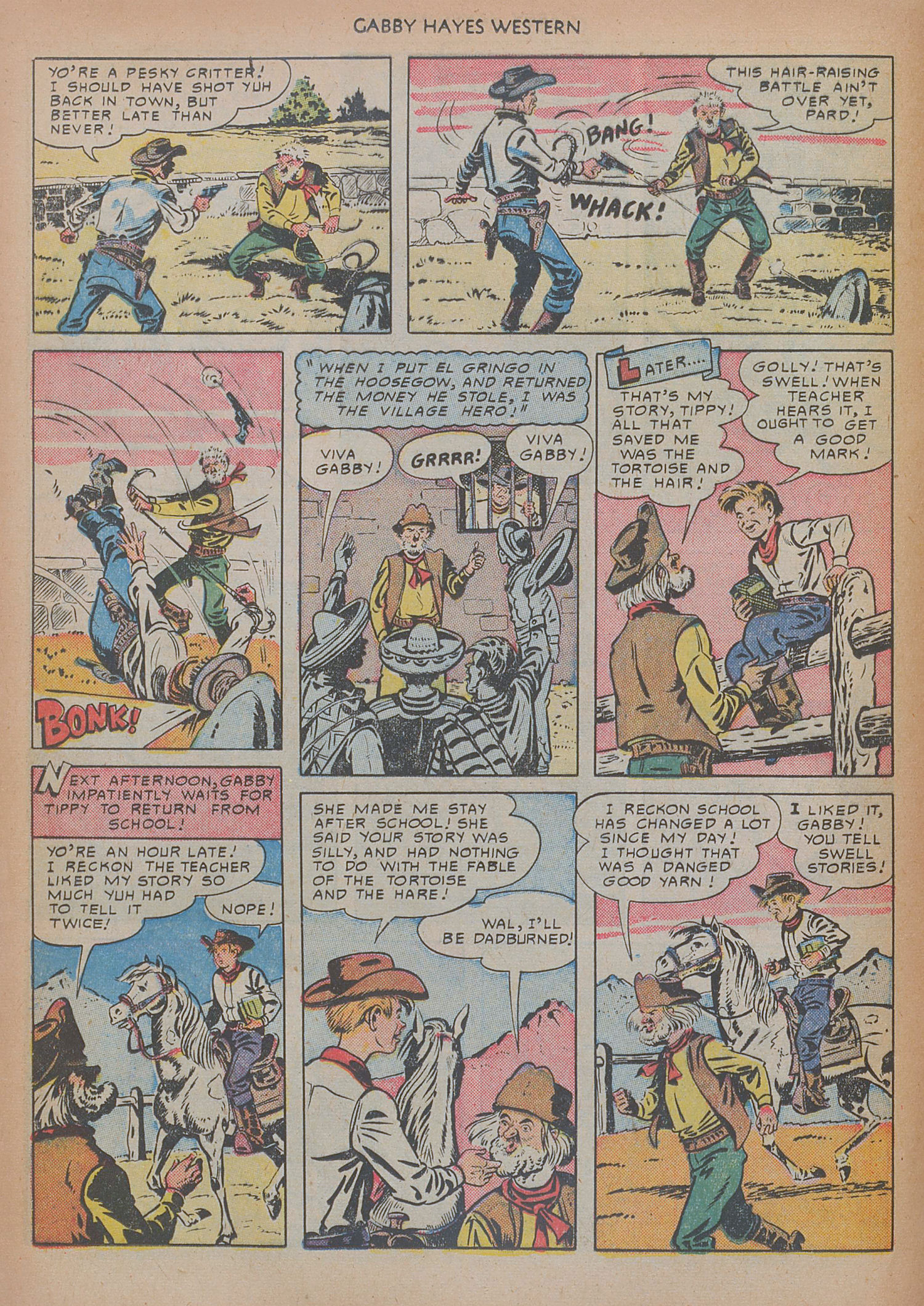 Read online Gabby Hayes Western comic -  Issue #22 - 24