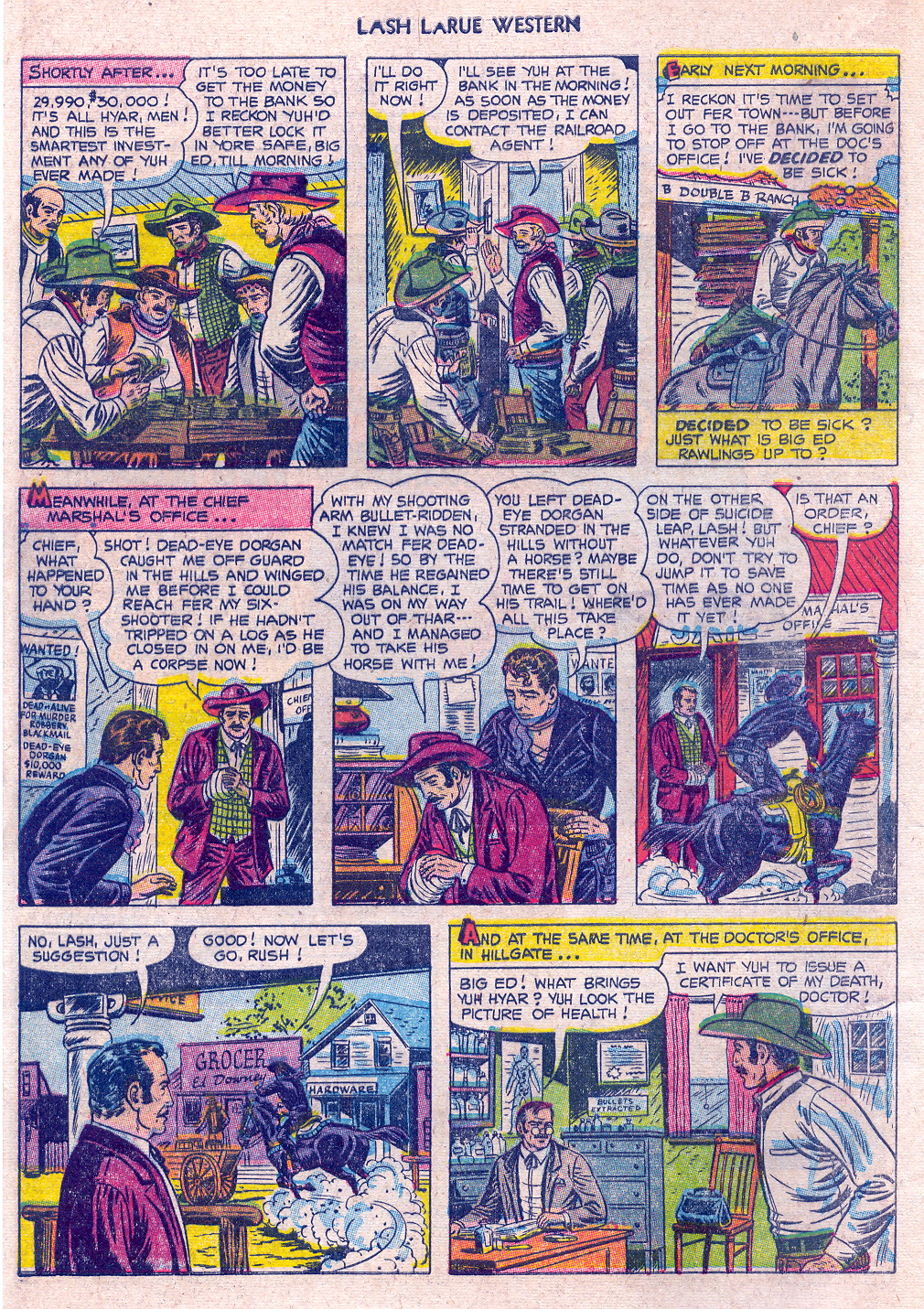 Read online Lash Larue Western (1949) comic -  Issue #45 - 4