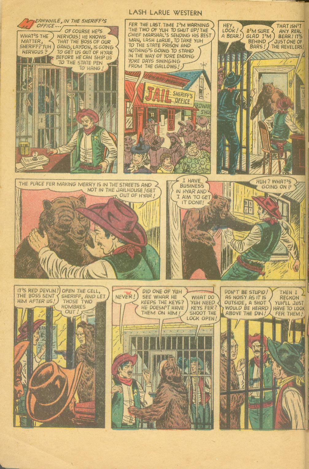 Read online Lash Larue Western (1949) comic -  Issue #43 - 4