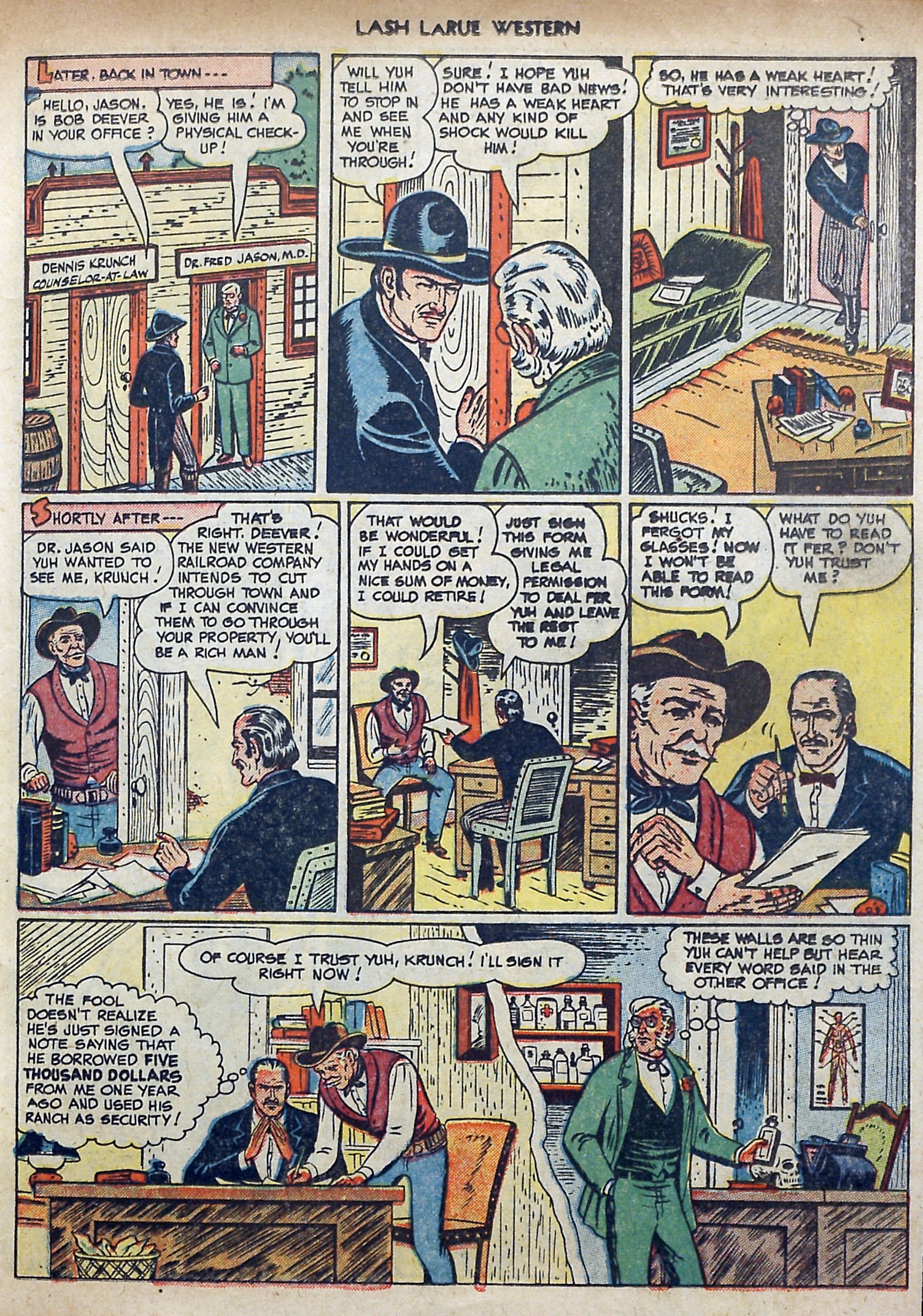 Read online Lash Larue Western (1949) comic -  Issue #3 - 15