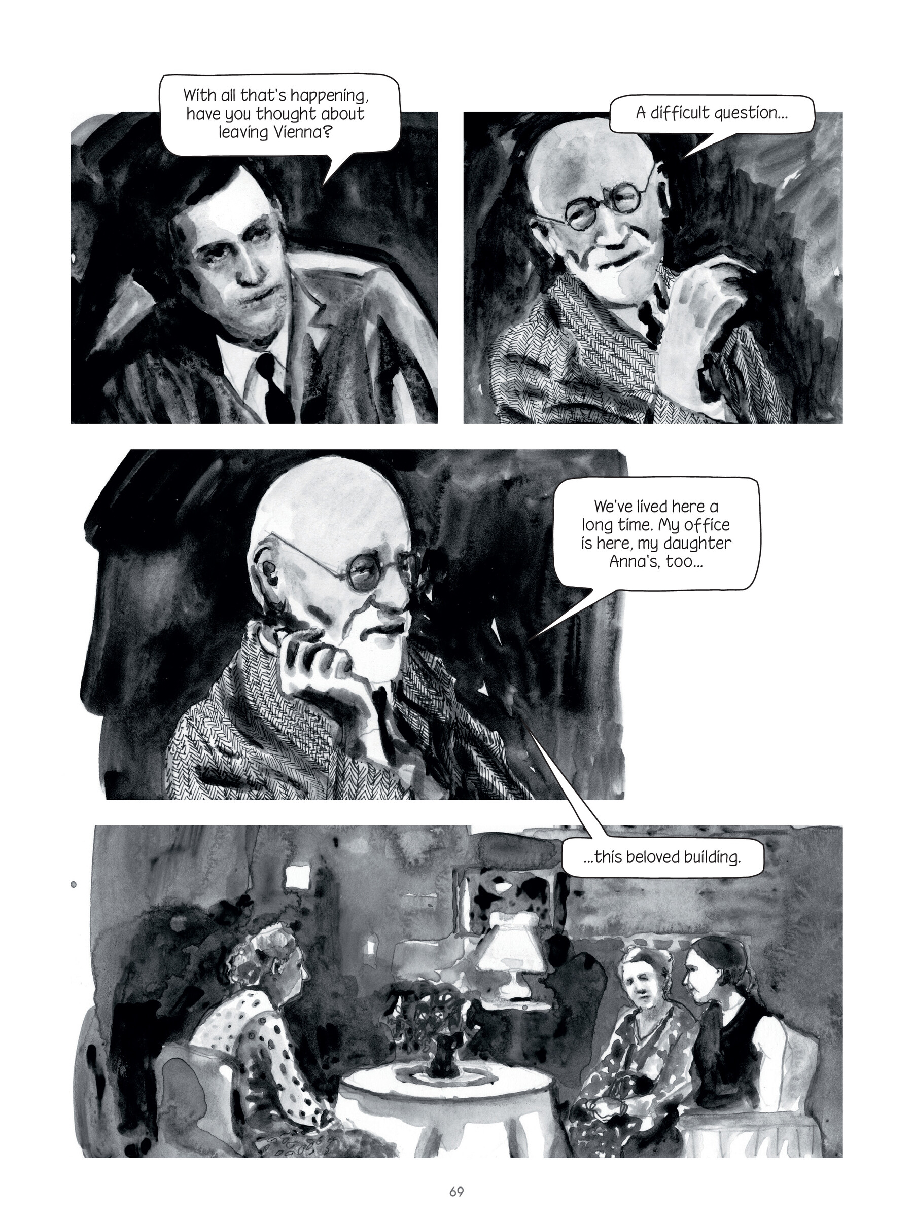 Read online Through Clouds of Smoke: Freud's Final Days comic -  Issue # TPB - 68