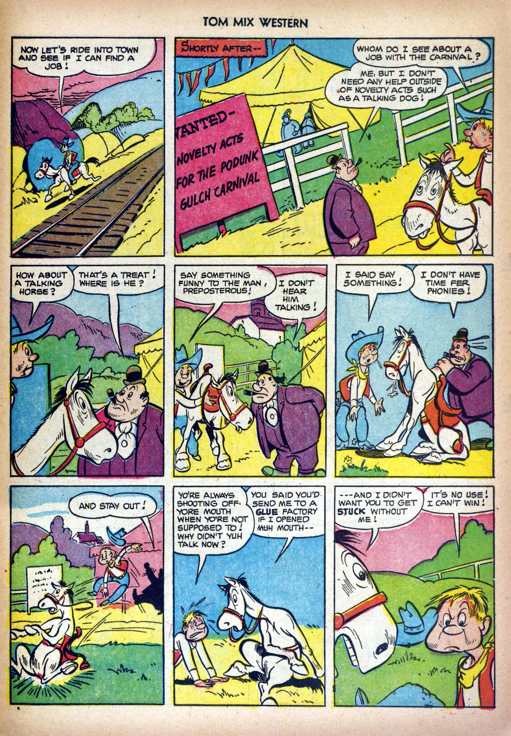 Read online Tom Mix Western (1948) comic -  Issue #58 - 25