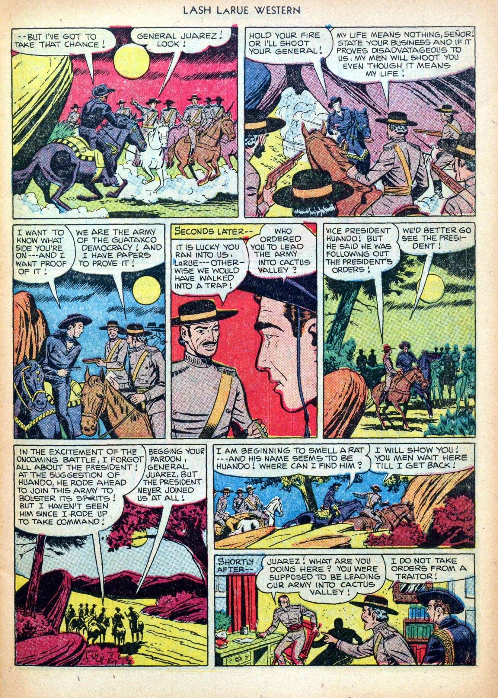 Read online Lash Larue Western (1949) comic -  Issue #26 - 7