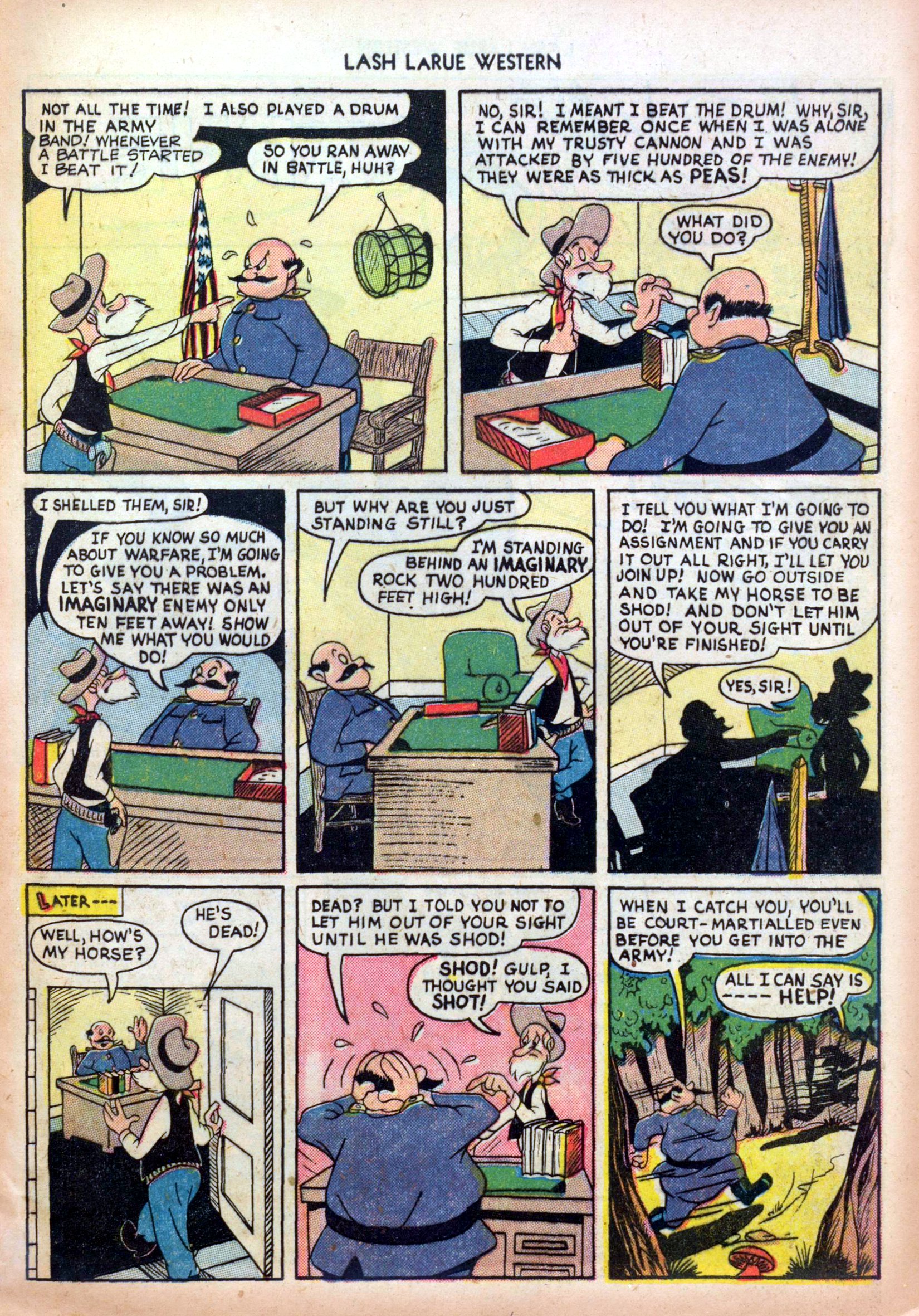 Read online Lash Larue Western (1949) comic -  Issue #4 - 17