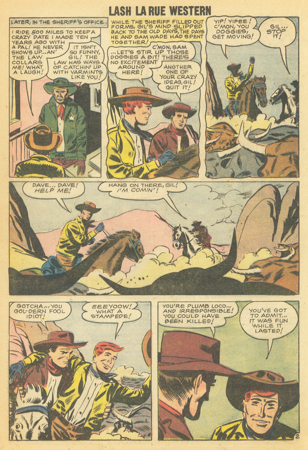 Read online Lash Larue Western (1949) comic -  Issue #68 - 37