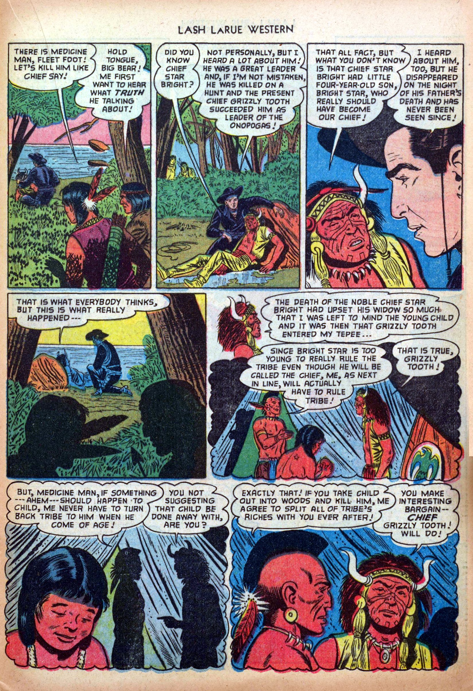 Read online Lash Larue Western (1949) comic -  Issue #33 - 21