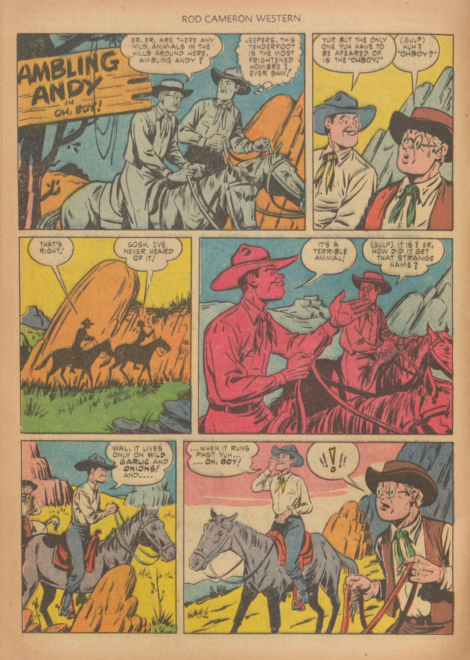 Read online Rod Cameron Western comic -  Issue #10 - 12