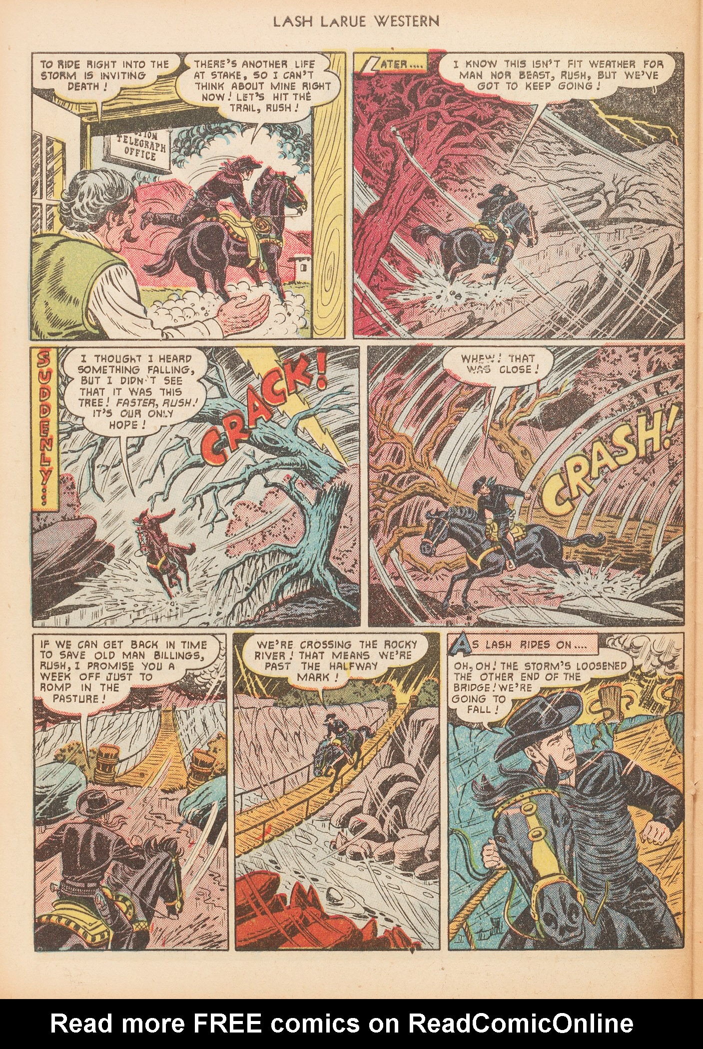 Read online Lash Larue Western (1949) comic -  Issue #16 - 32