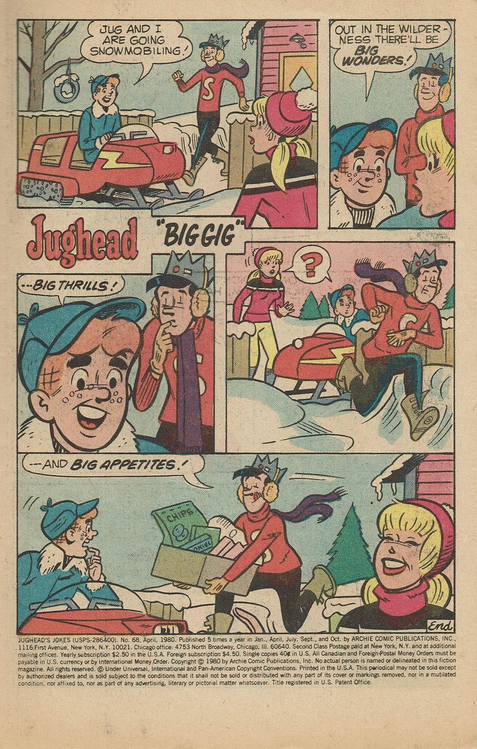 Read online Jughead's Jokes comic -  Issue #68 - 3