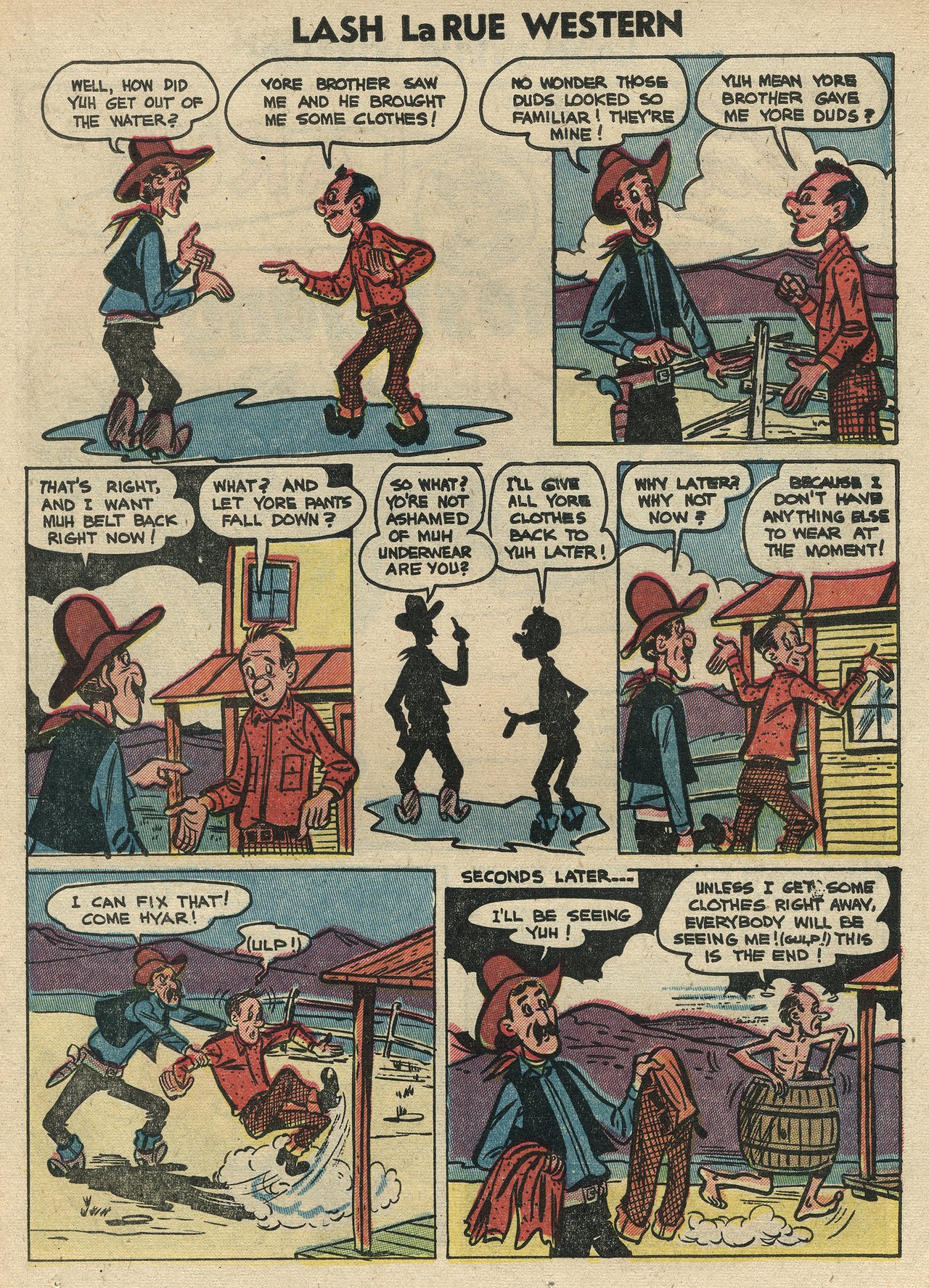 Read online Lash Larue Western (1949) comic -  Issue #47 - 23