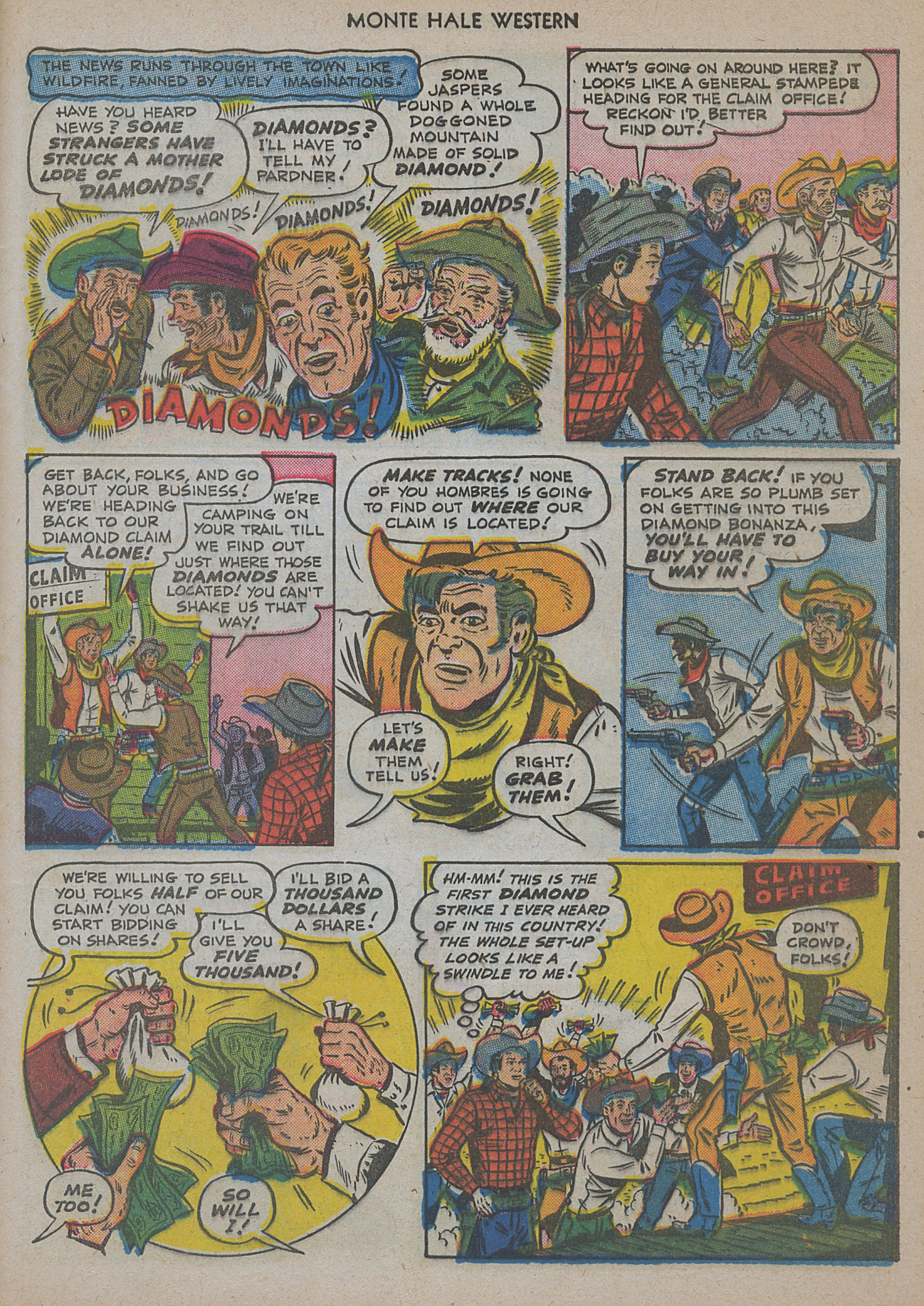 Read online Monte Hale Western comic -  Issue #48 - 45