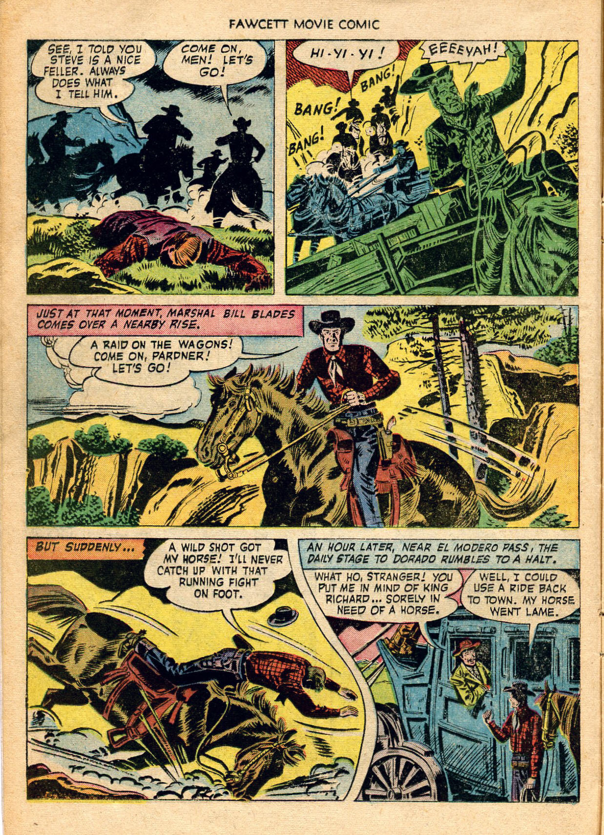 Read online Fawcett Movie Comic comic -  Issue #10 - 12