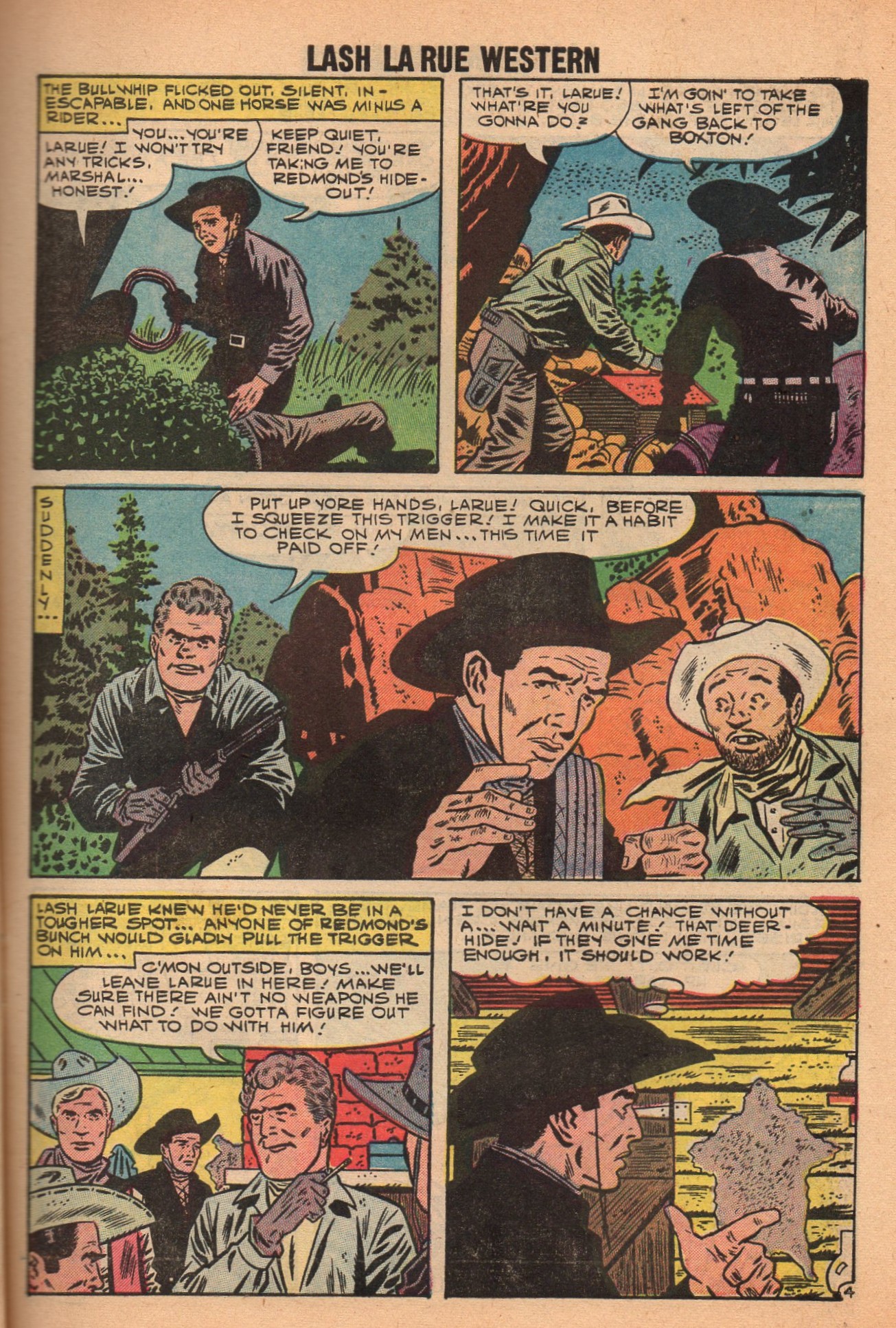 Read online Lash Larue Western (1949) comic -  Issue #72 - 7