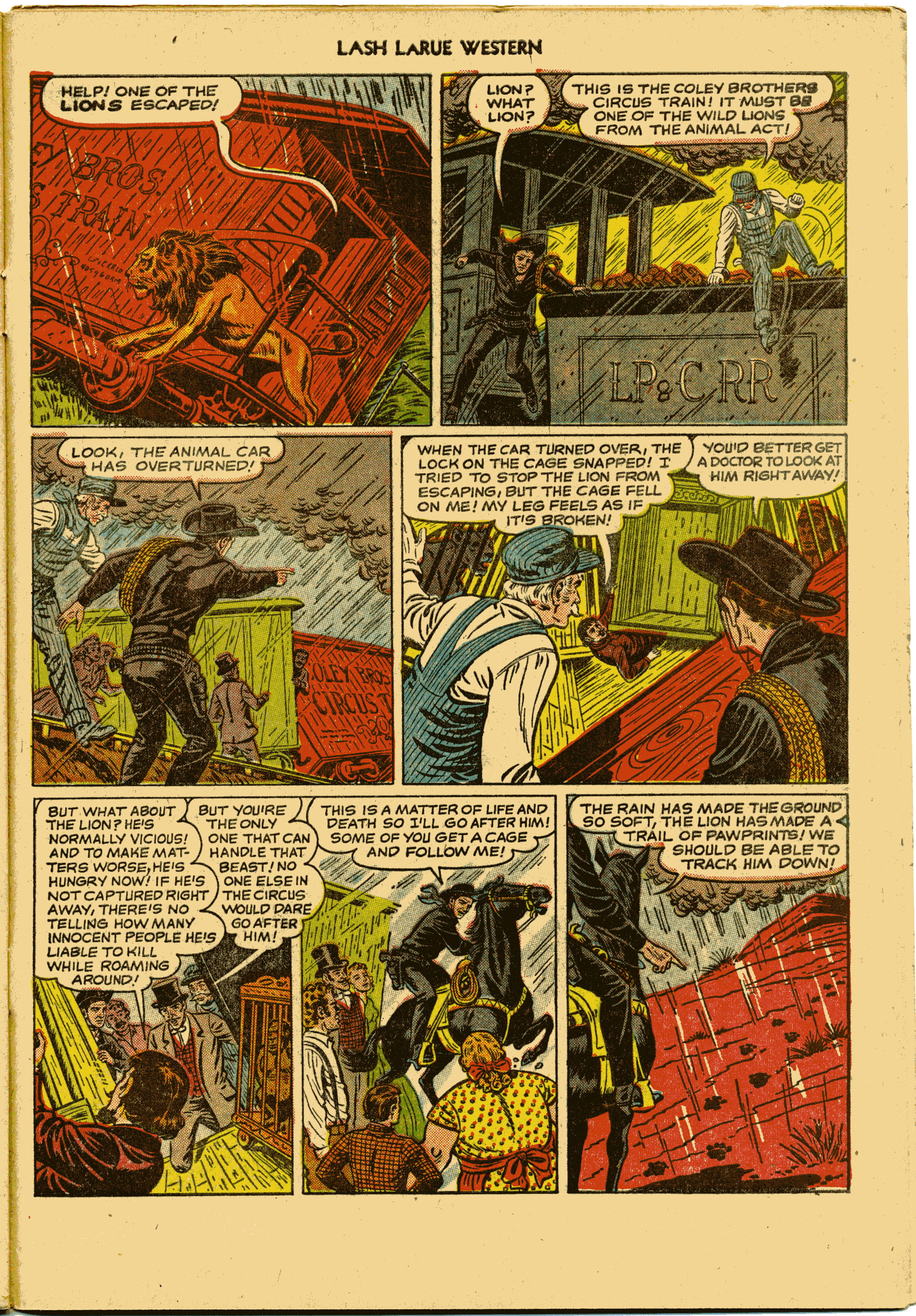 Read online Lash Larue Western (1949) comic -  Issue #27 - 31