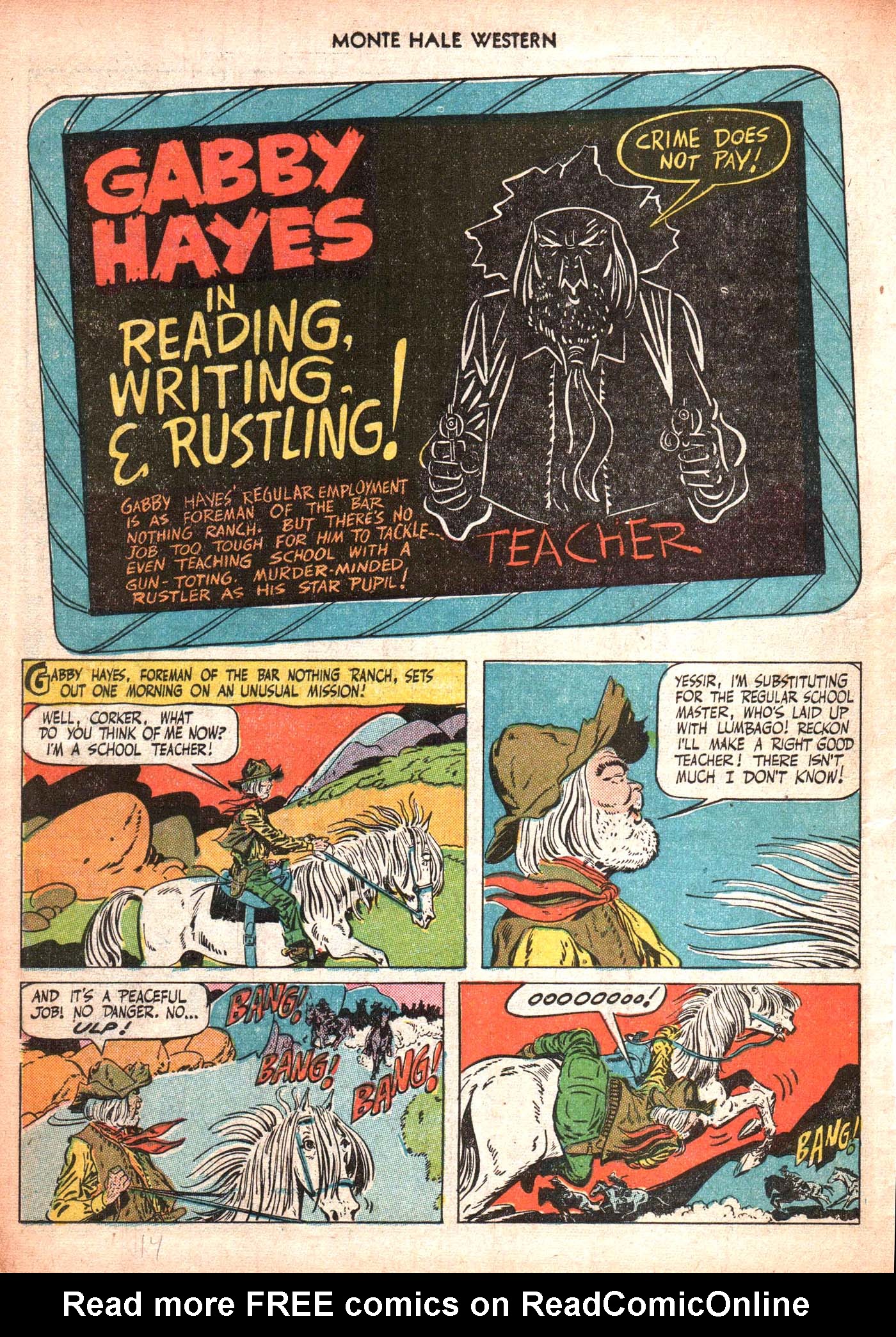 Read online Monte Hale Western comic -  Issue #50 - 14