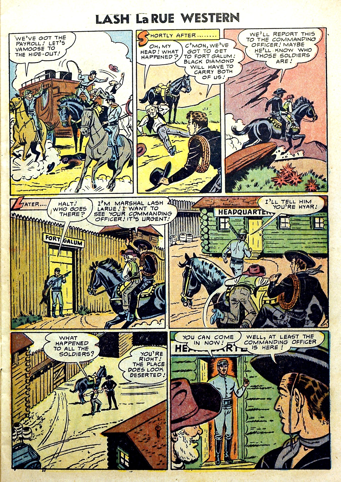 Read online Lash Larue Western (1949) comic -  Issue #51 - 13