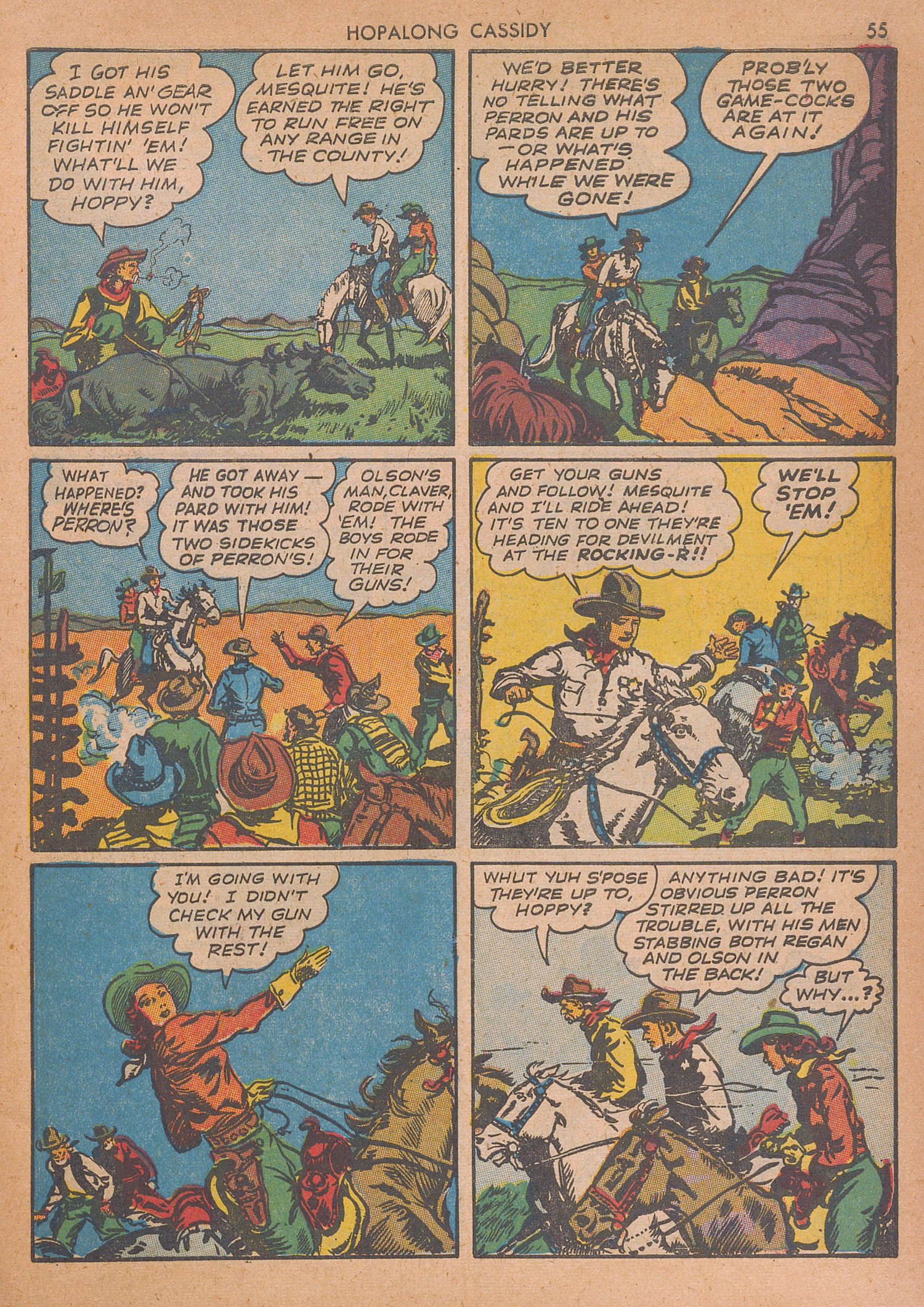 Read online Hopalong Cassidy comic -  Issue #1 - 54