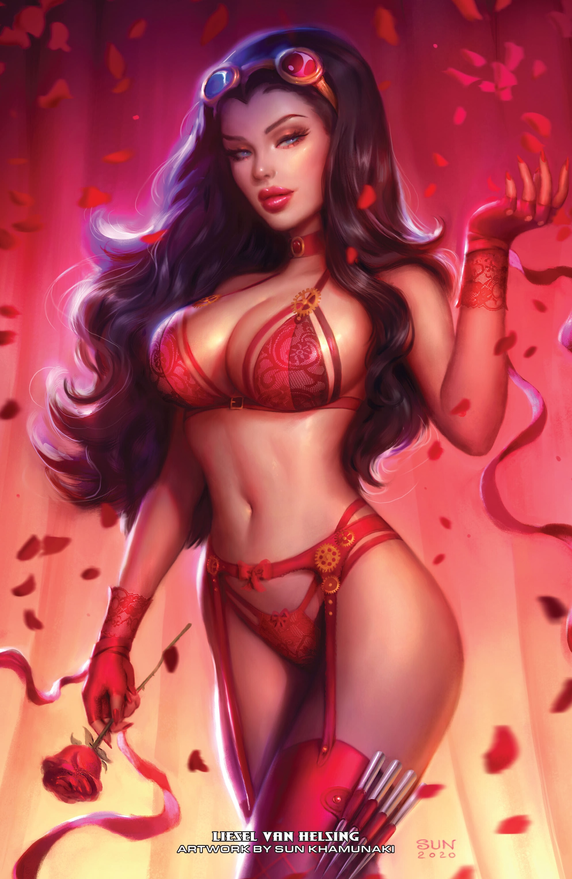 Read online Grimm Fairy Tales 2024 Valentine's Day Lingerie Pinup Special comic -  Issue # Full - 30
