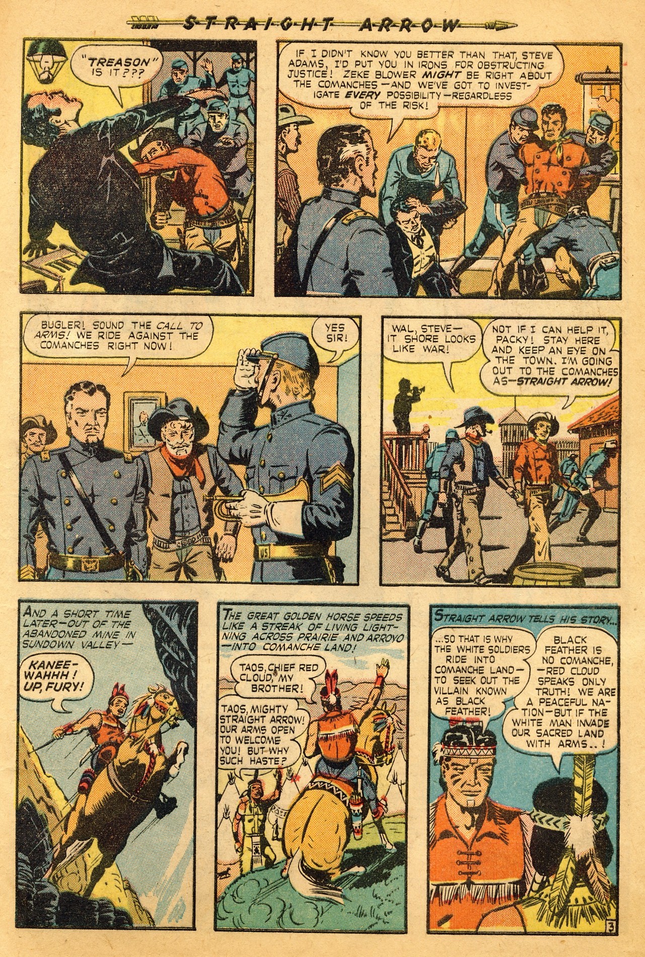 Read online Straight Arrow comic -  Issue #4 - 5