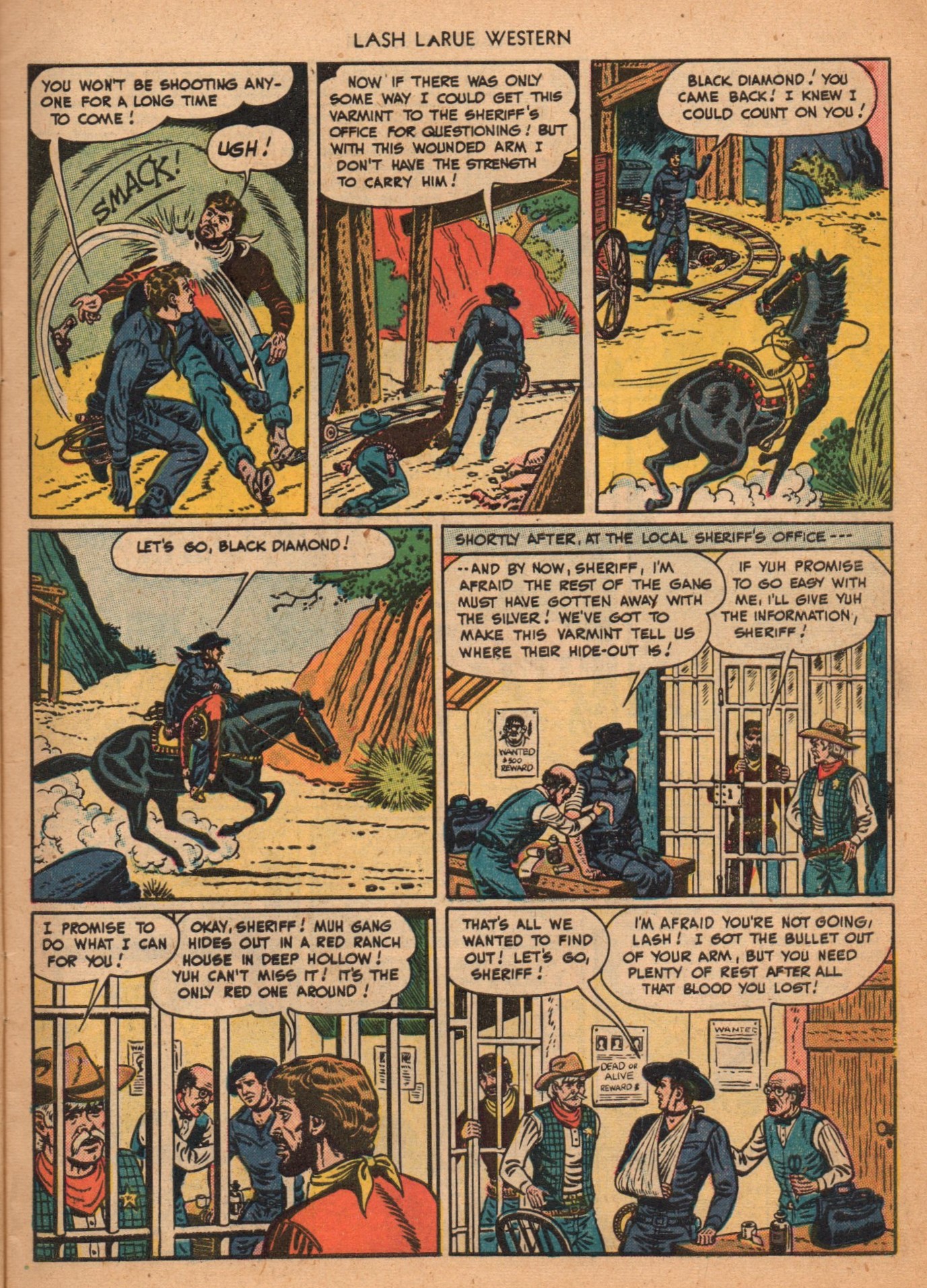 Read online Lash Larue Western (1949) comic -  Issue #2 - 7